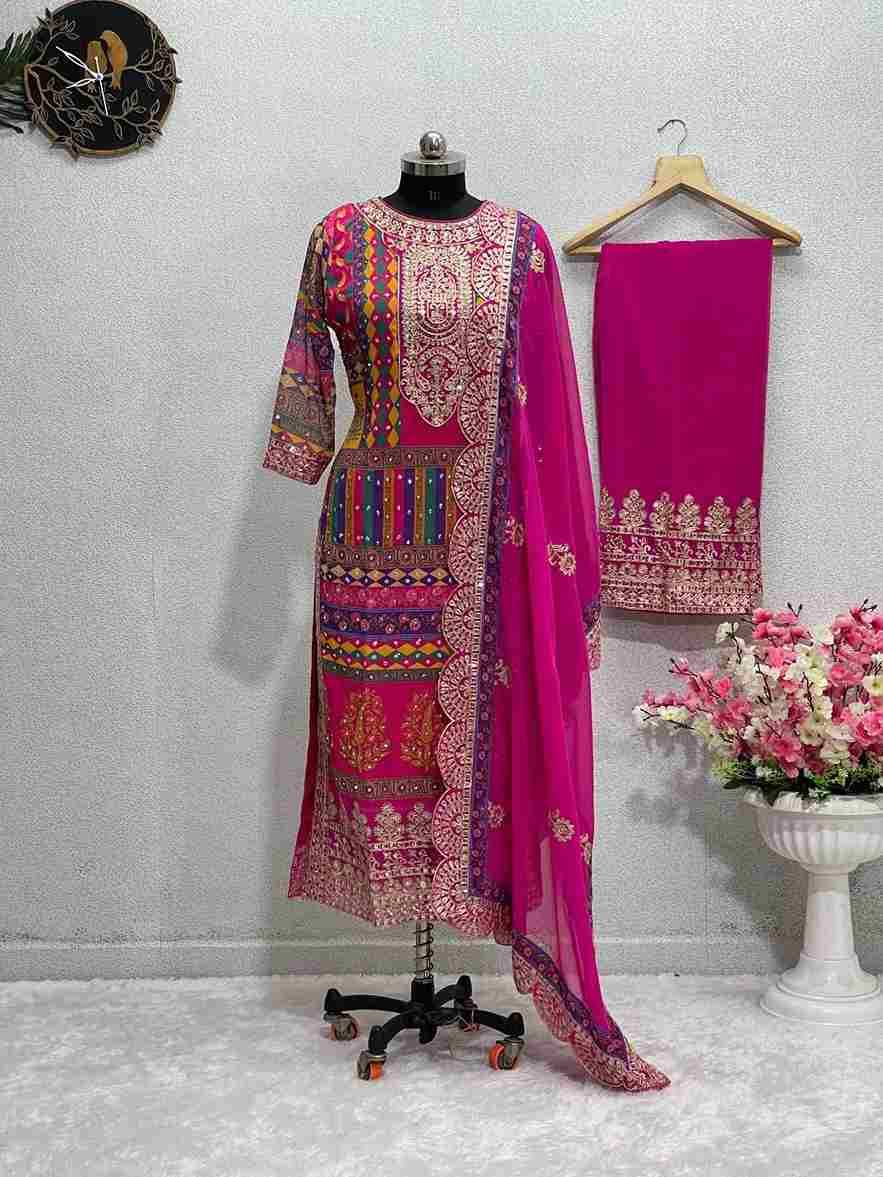 Kf-1581 By Fashid Wholesale 01 To 02 Series Beautiful Stylish Festive Suits Fancy Colorful Casual Wear & Ethnic Wear & Ready To Wear Heavy Faux Georgette Dresses At Wholesale Price