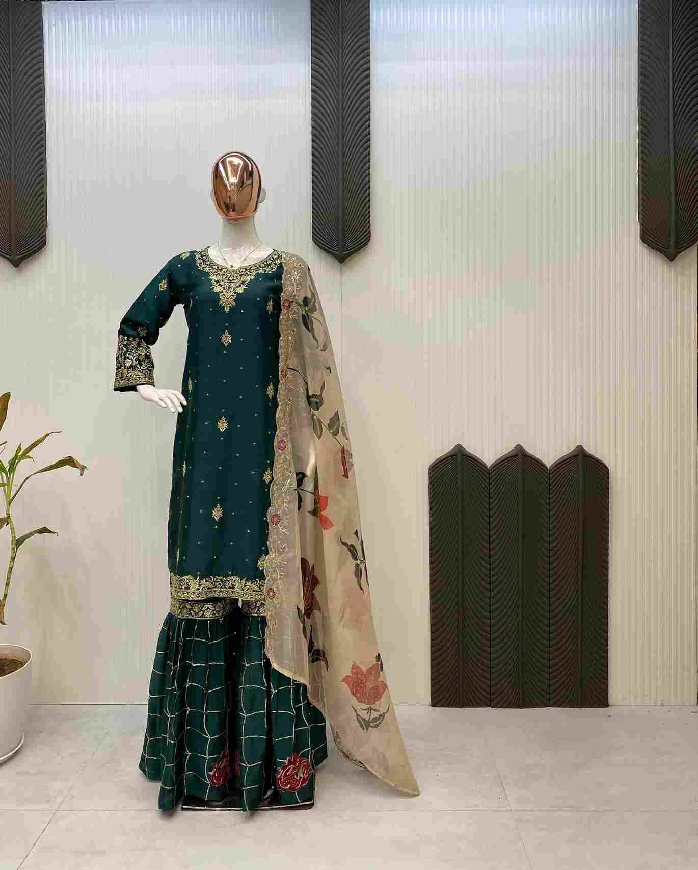 Le-1946 By Fashid Wholesale Beautiful Festive Sharara Suits Colorful Stylish Fancy Casual Wear & Ethnic Wear Chinnon Dresses At Wholesale Price
