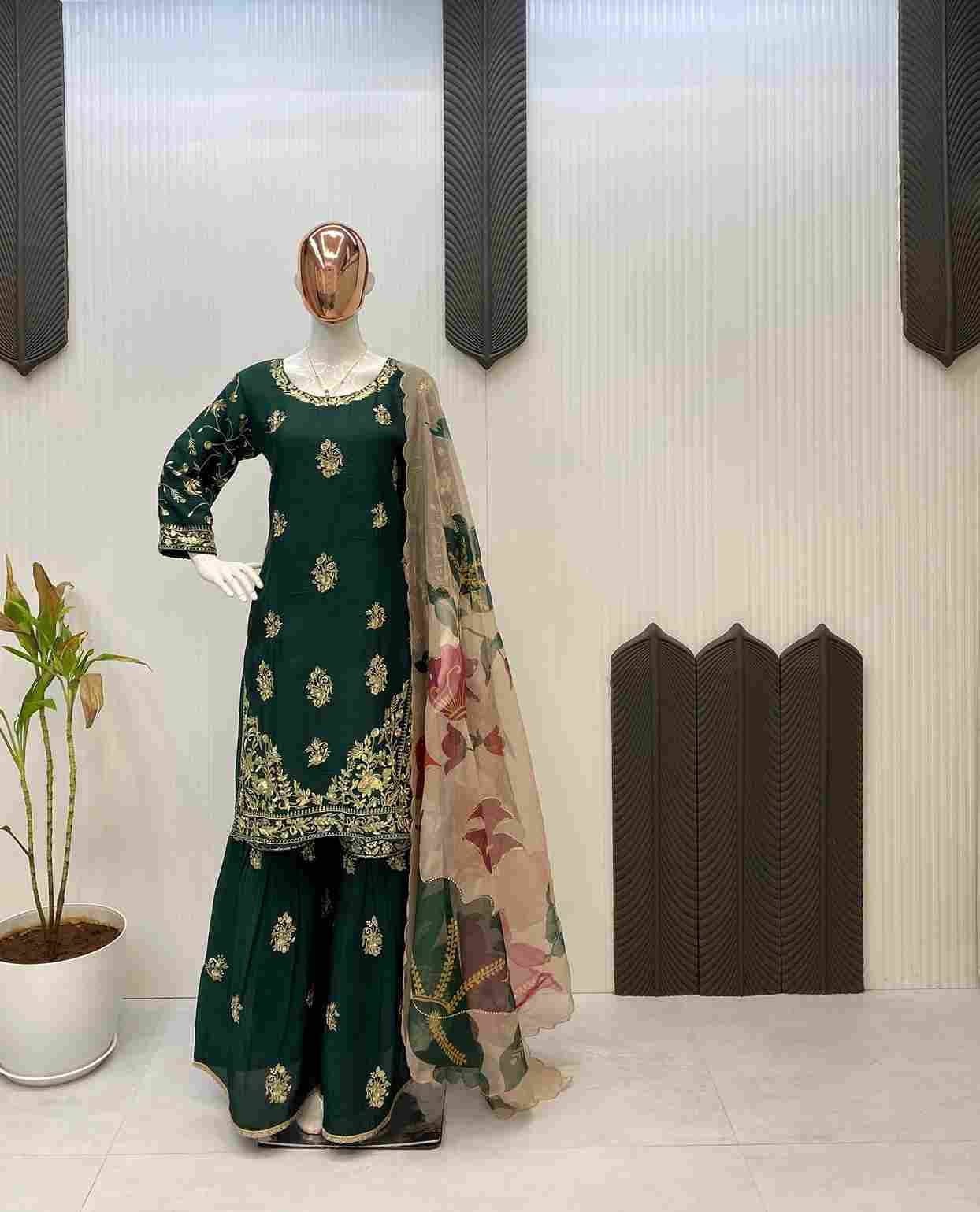 Le-1887 By Fashid Wholesale 01 To 03 Series Sharara Suits Beautiful Fancy Colorful Stylish Party Wear & Occasional Wear Chinnon Dresses At Wholesale Price