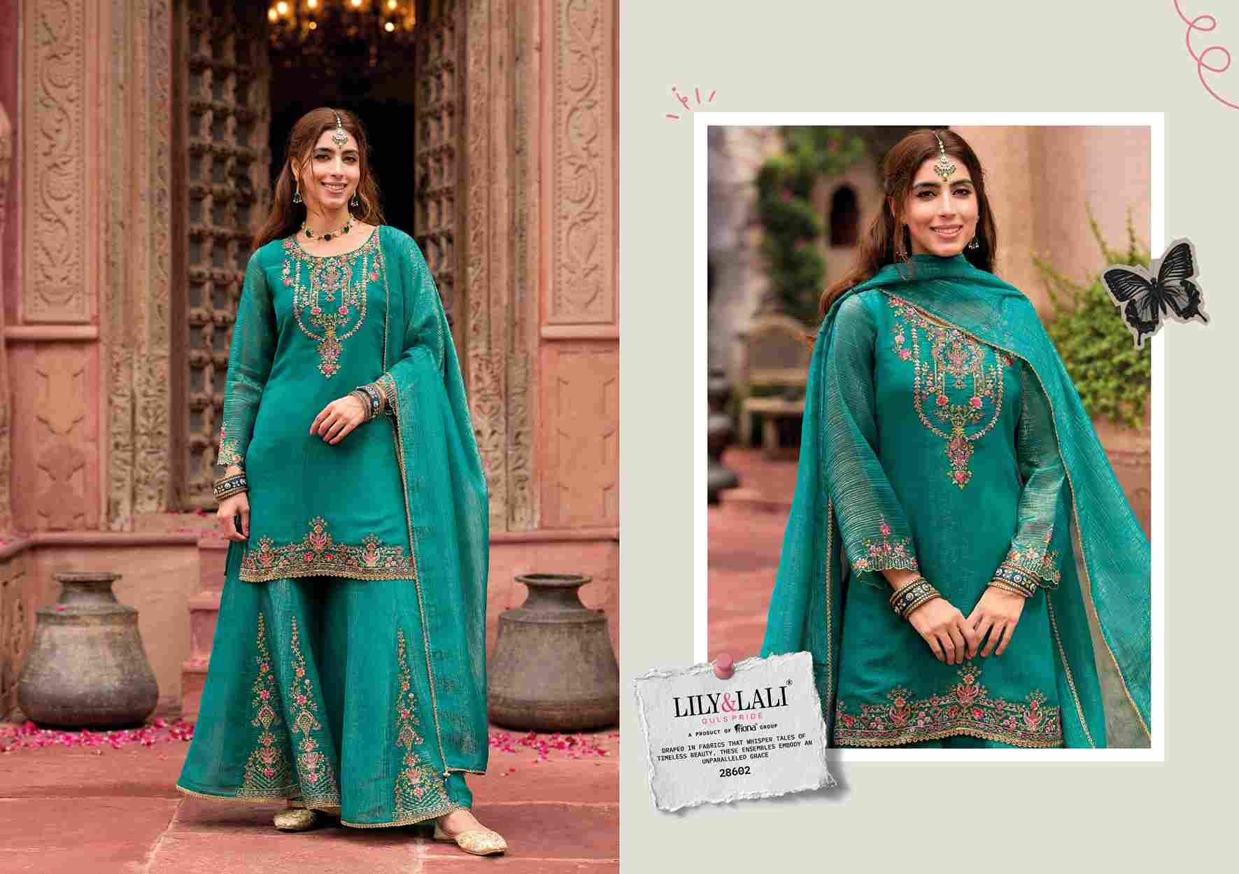 Lashkara By Lily And Lali 28601 To 28604 Series Beautiful Festive Suits Colorful Stylish Fancy Casual Wear & Ethnic Wear Silk Embroidery Dresses At Wholesale Price
