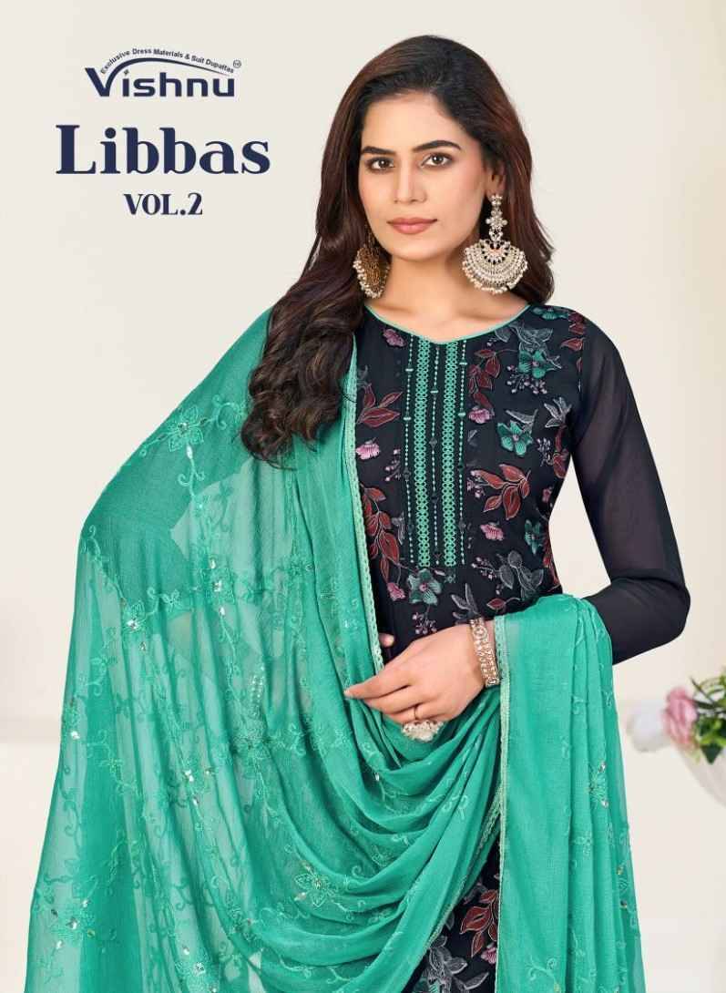 Libbas Vol-2 By Vishnu 50001 To 50012 Series Beautiful Stylish Festive Suits Fancy Colorful Casual Wear & Ethnic Wear & Ready To Wear Georgette Brasso Dresses At Wholesale Price