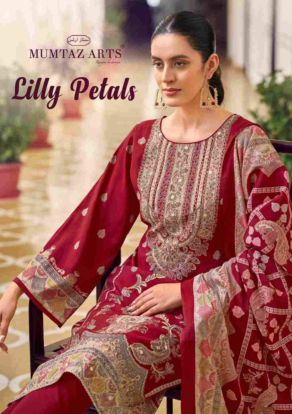 Lilly Petals By Mumtaz Arts 1001 To 1003 Series Beautiful Festive Suits Stylish Fancy Colorful Casual Wear & Ethnic Wear Pure Viscose Muslin Print Dresses At Wholesale Price