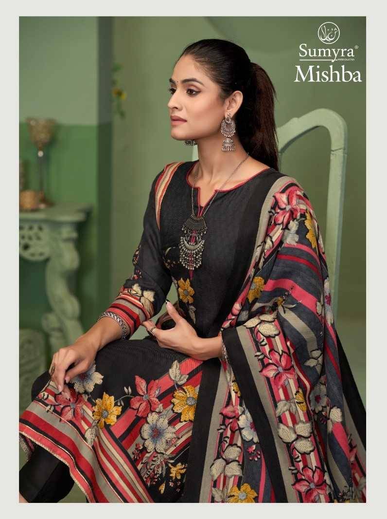 Mishba By Sumyra 28001 To 28004 Series Beautiful Festive Suits Stylish Fancy Colorful Casual Wear & Ethnic Wear Winter Queen Print Dresses At Wholesale Price