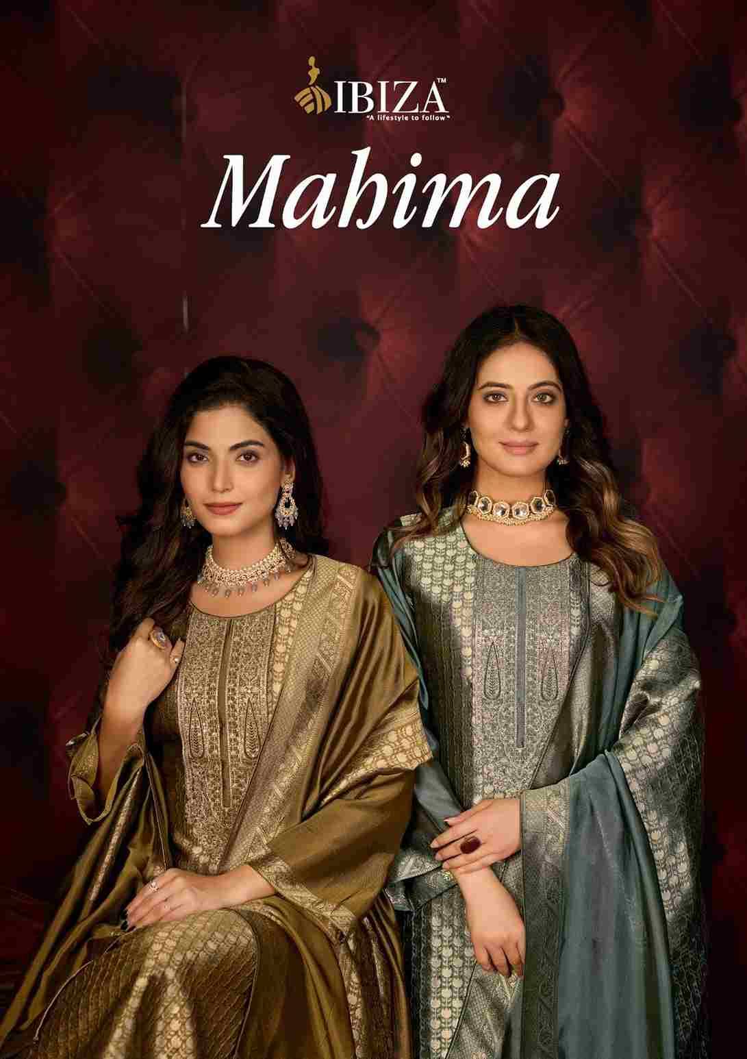 Mahima By Ibiza 2521 To 2524 Series Designer Festive Suits Beautiful Fancy Stylish Colorful Party Wear & Occasional Wear Pure Silk Jacquard Dresses At Wholesale Price