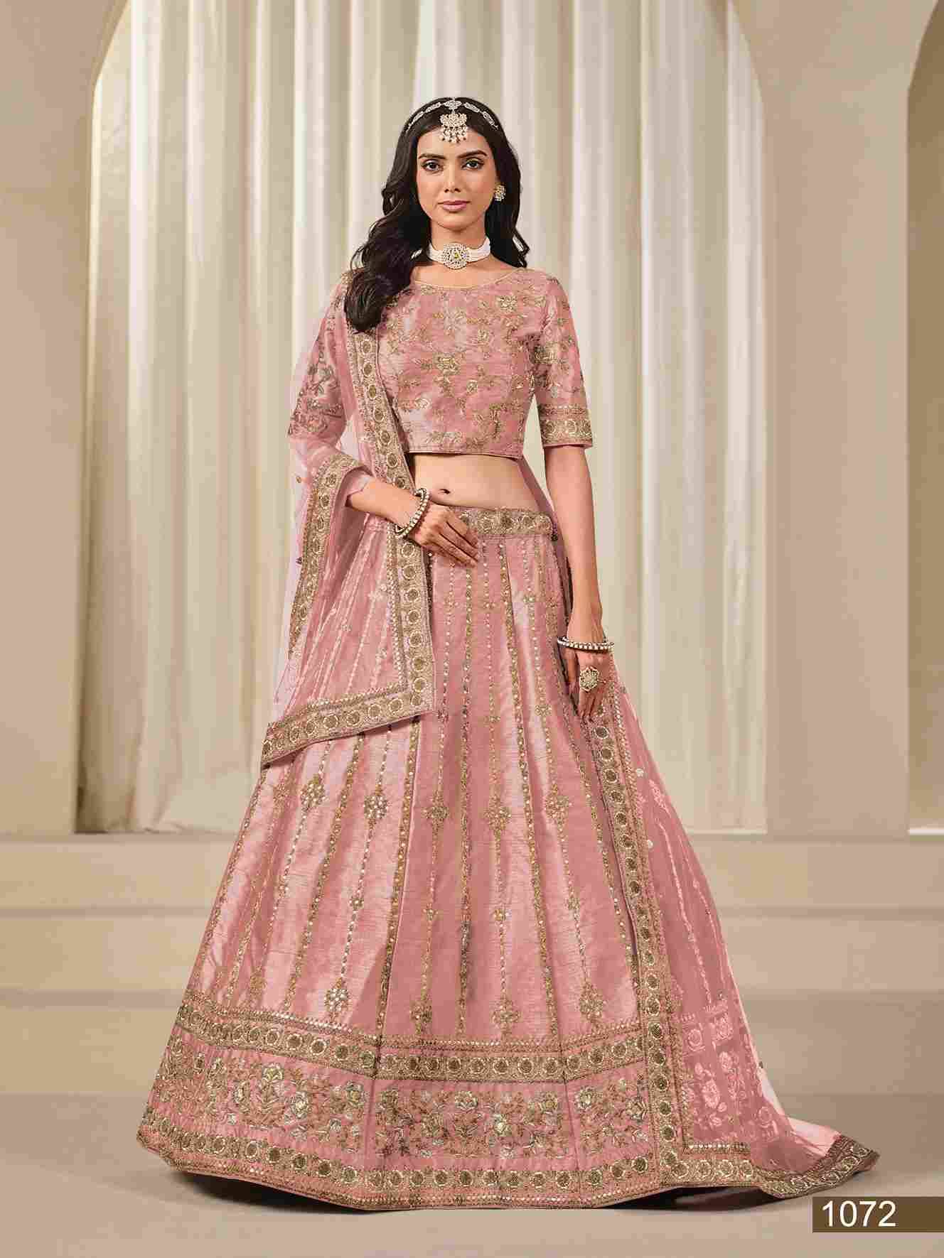 Mohini Vol-2 By Mehvish 1071 To 1072 Series Designer Beautiful Collection Occasional Wear & Party Wear Art Silk Lehengas At Wholesale Price