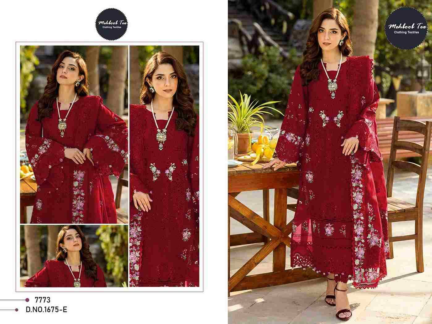 Mehboob Tex Hit Design 1675 Colours Vol-2 By Mehboob Tex 1675-D To 1675-E Series Beautiful Pakistani Suits Stylish Fancy Colorful Party Wear & Occasional Wear Pure Cotton Dresses At Wholesale Price