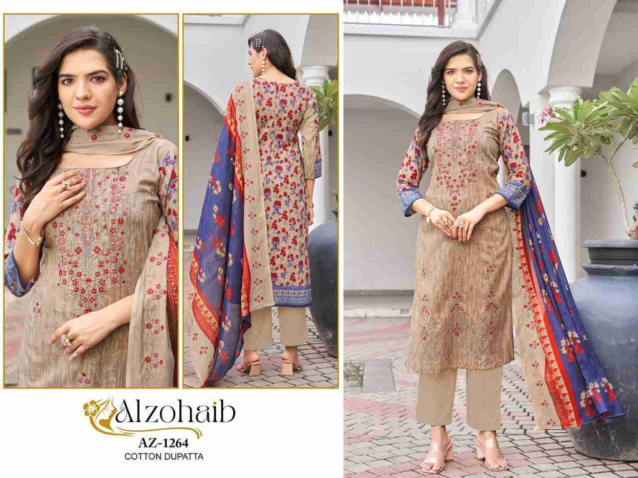 Mahima Nx By Alzohaib Beautiful Pakistani Suits Stylish Fancy Colorful Party Wear & Occasional Wear Pure Cotton Print Dresses At Wholesale Price