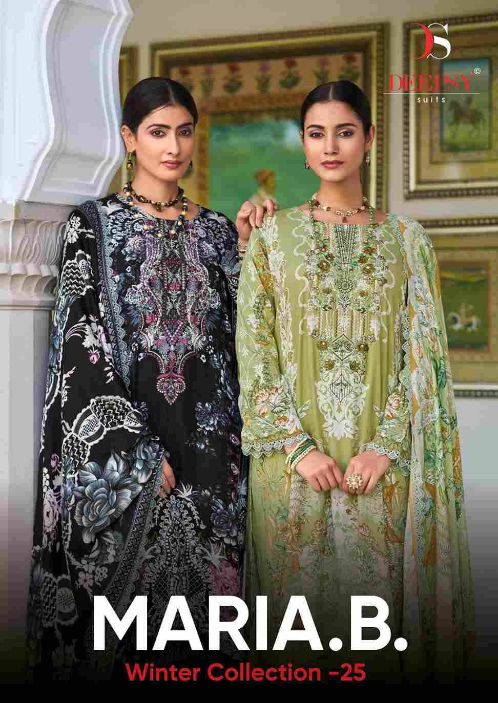 Maria.B. Winter Collection-25 By Deepsy Suits 11001 To 11006 Series Designer Pakistani Suits Beautiful Fancy Stylish Colorful Party Wear & Occasional Wear Pure Viscose Pashmina Dresses At Wholesale Price