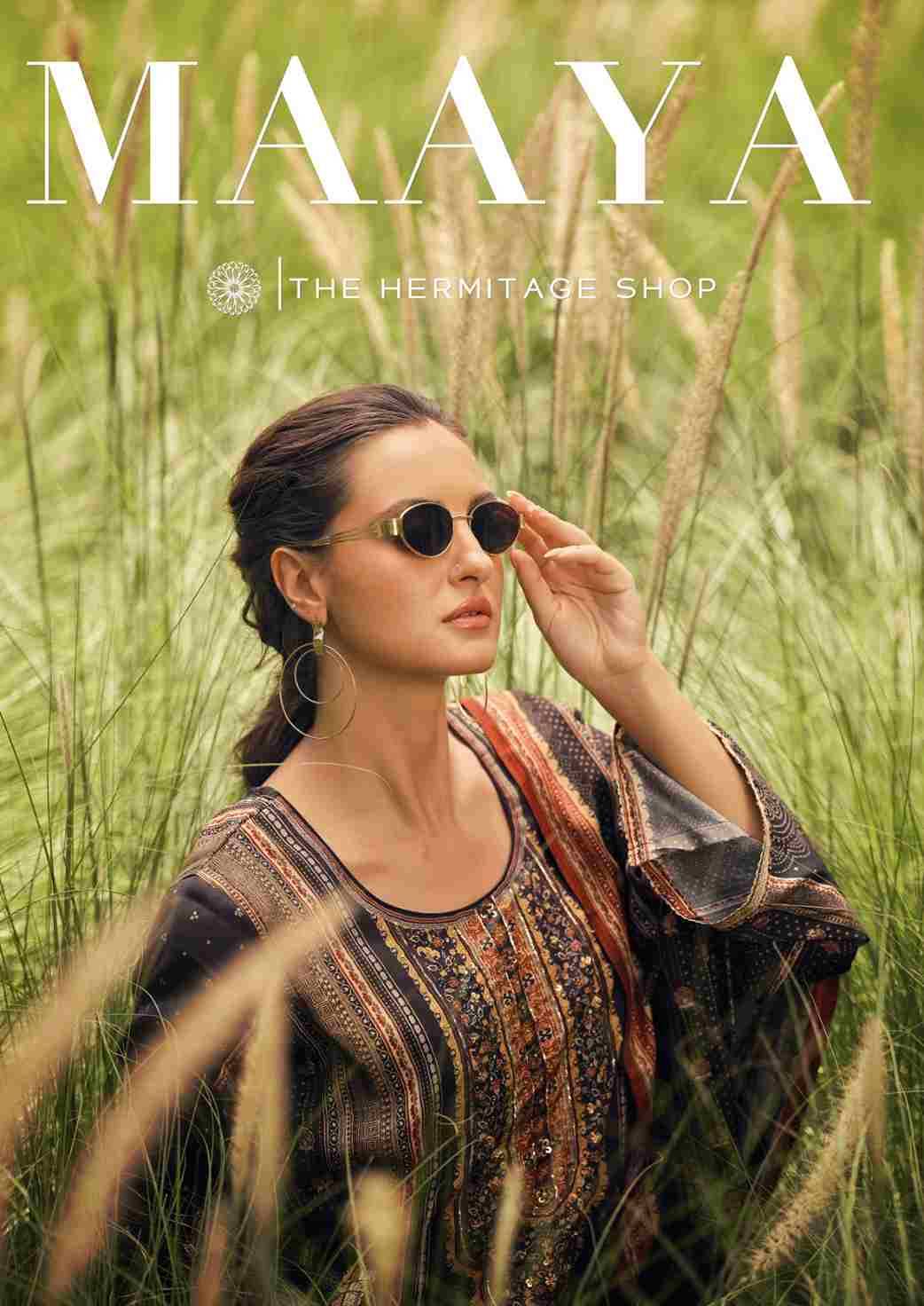 Maaya By The Hermitage Shop 01 To 04 Series Beautiful Festive Suits Colorful Stylish Fancy Casual Wear & Ethnic Wear Pure Bemberg Satin Dresses At Wholesale Price