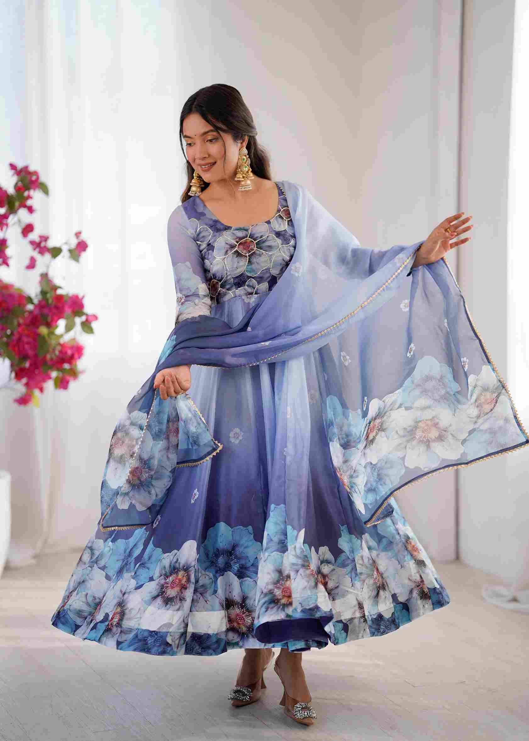 Mb-512 By Fashid Wholesale Designer Stylish Fancy Colorful Beautiful Party Wear & Ethnic Wear Collection Organza Tabby Silk Dresses At Wholesale Price
