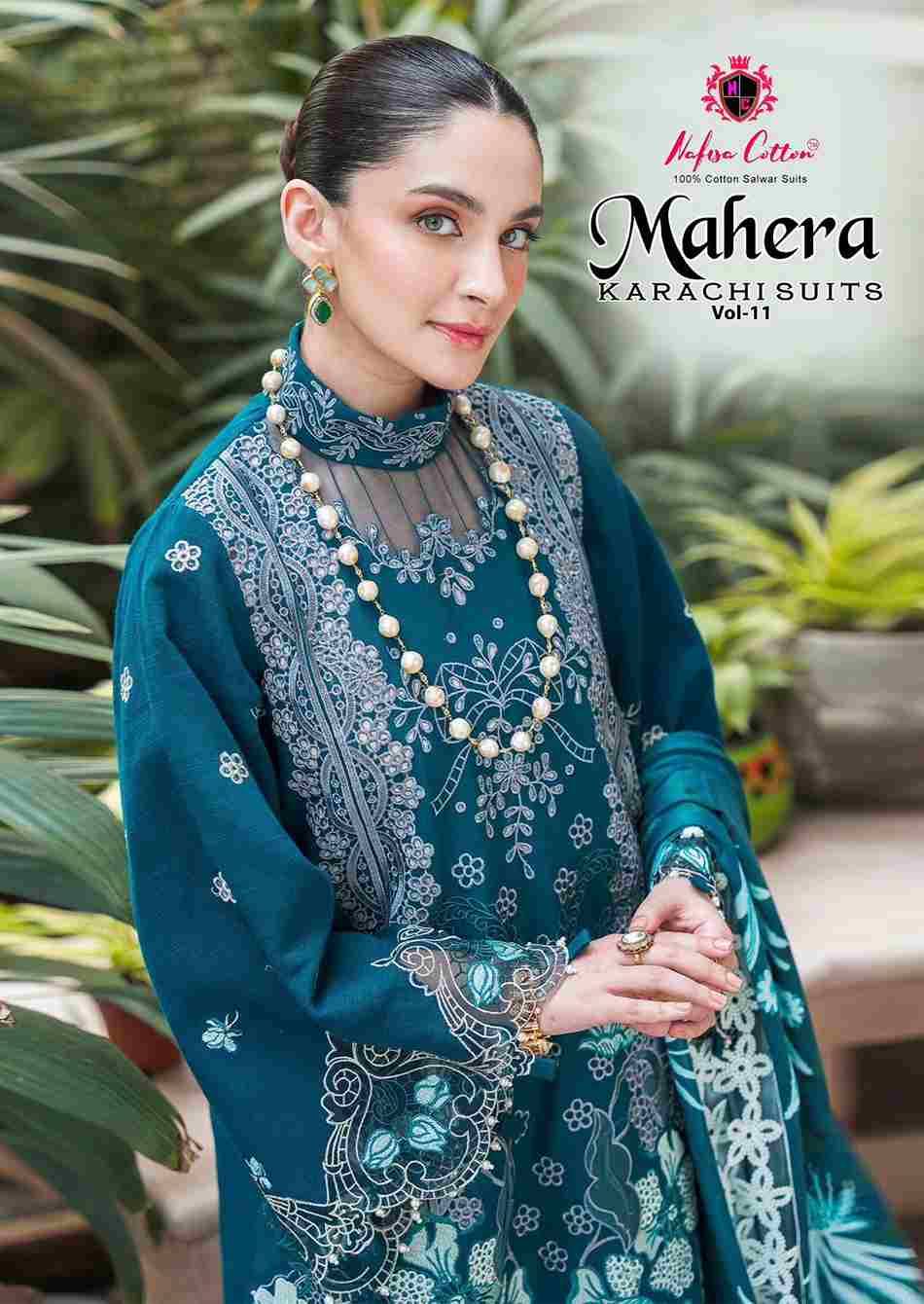 Mahera Vol-11 By Nafisa Cotton 11001 To 11006 Series Beautiful Festive Suits Stylish Fancy Colorful Casual Wear & Ethnic Wear Soft Cotton Print Dresses At Wholesale Price