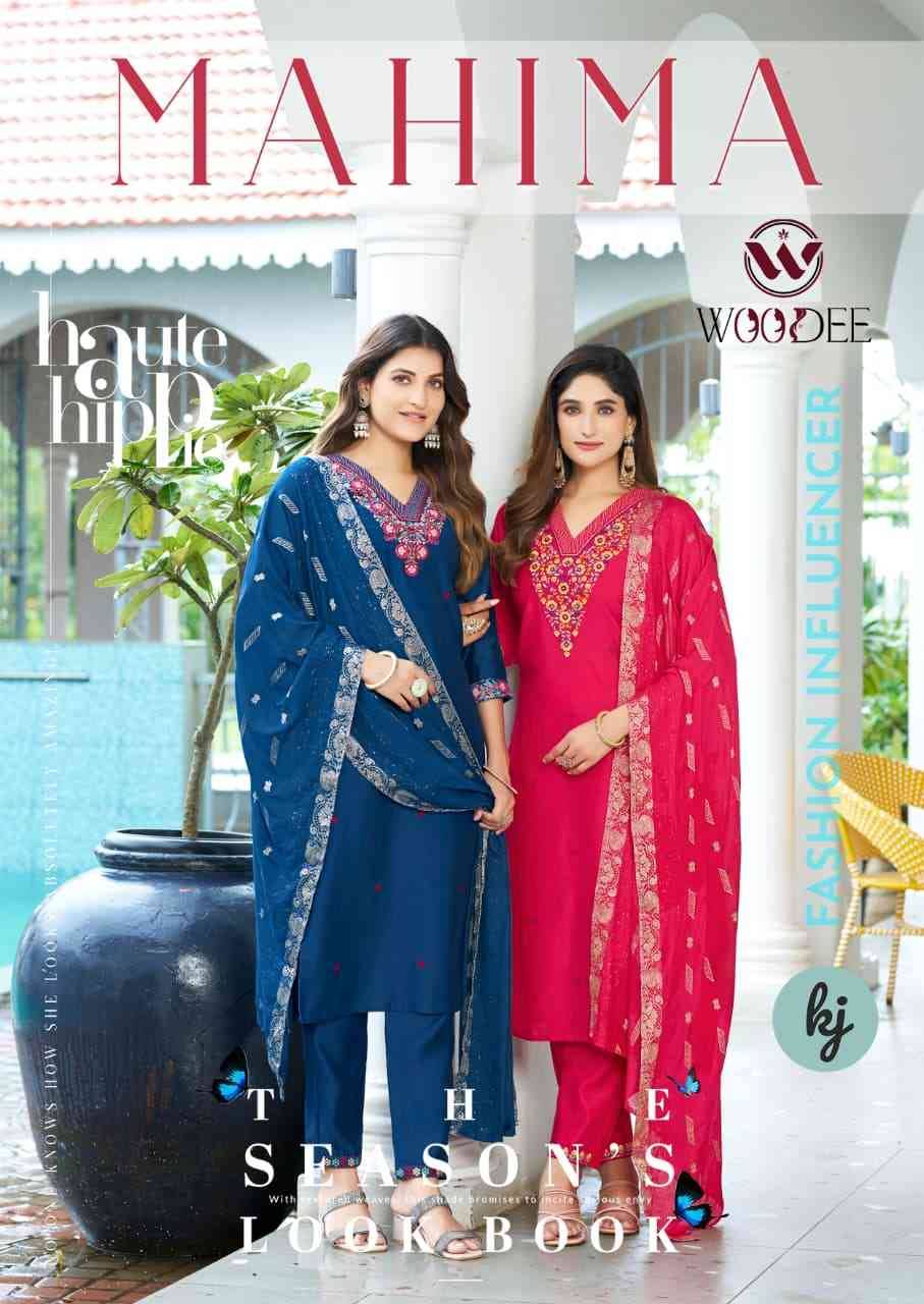 Mahima By Woodee 1001 To 1006 Series Designer Stylish Fancy Colorful Beautiful Party Wear & Ethnic Wear Collection Premium Viscose Dresses At Wholesale Price