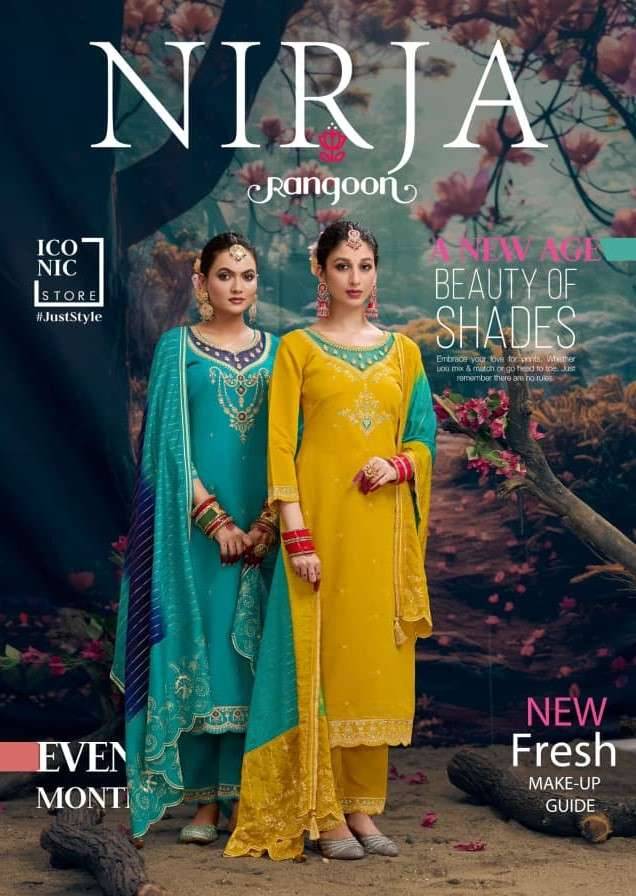 Nirja By Rangoon 9051 To 9054 Series Beautiful Festive Suits Colorful Stylish Fancy Casual Wear & Ethnic Wear Pure Silk Dresses At Wholesale Price