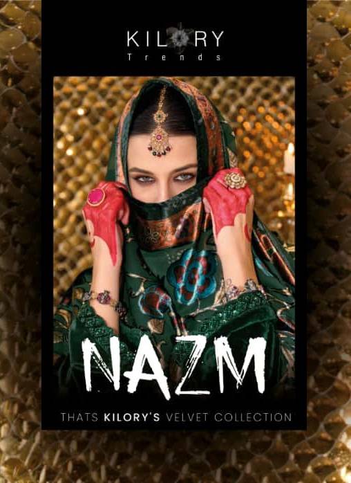 Nazm By Kilory 1001 To 1004 Series Beautiful Festive Suits Colorful Stylish Fancy Casual Wear & Ethnic Wear Pure Velvet Dresses At Wholesale Price