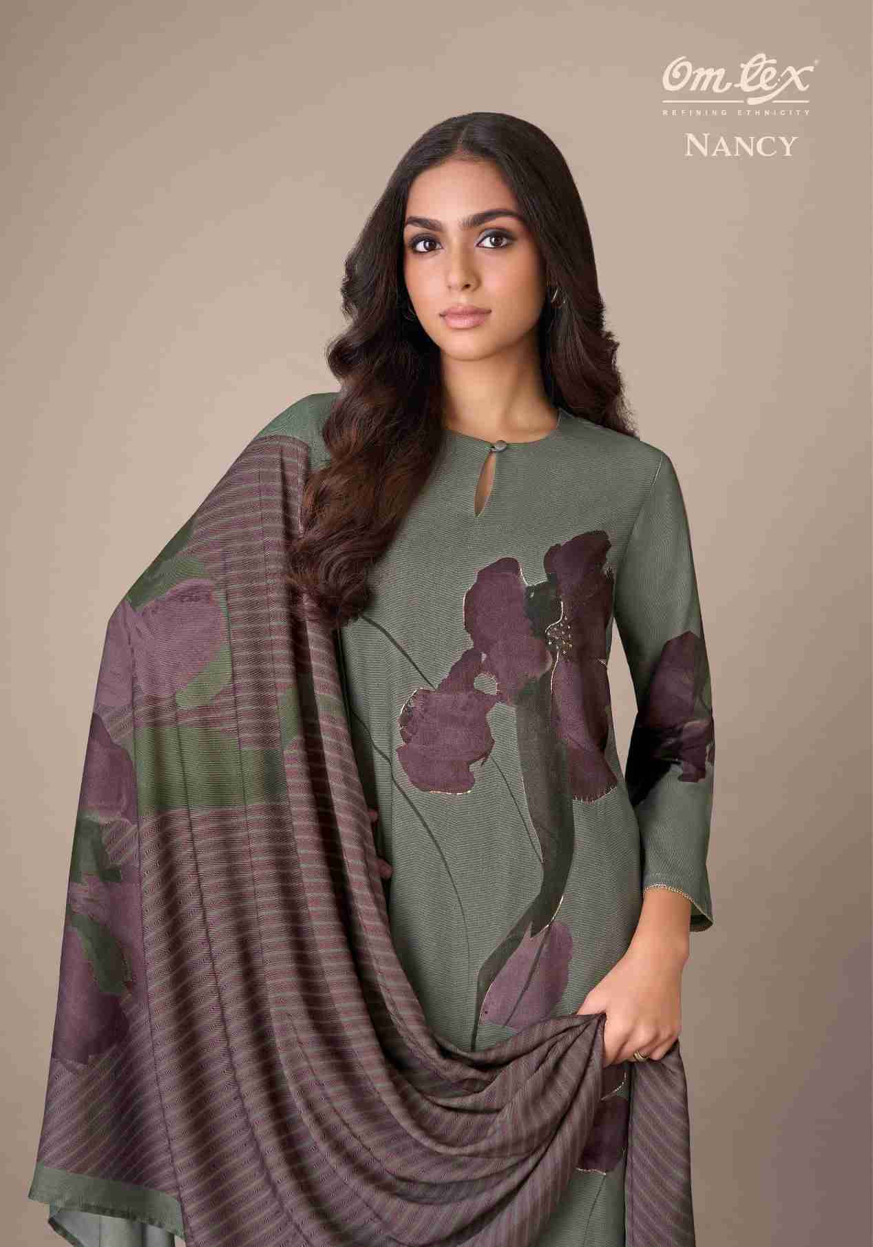 Nancy By Om Tex 8631-A To 8631-D Series Beautiful Festive Suits Colorful Stylish Fancy Casual Wear & Ethnic Wear Pure Pashmina Dresses At Wholesale Price