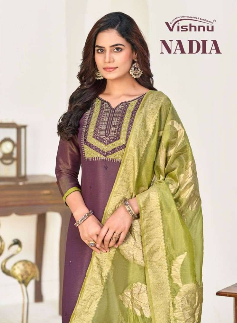 Nadia By Vishnu 49001 To 49012 Series Beautiful Stylish Festive Suits Fancy Colorful Casual Wear & Ethnic Wear & Ready To Wear Cosmos  Simmer Dresses At Wholesale Price