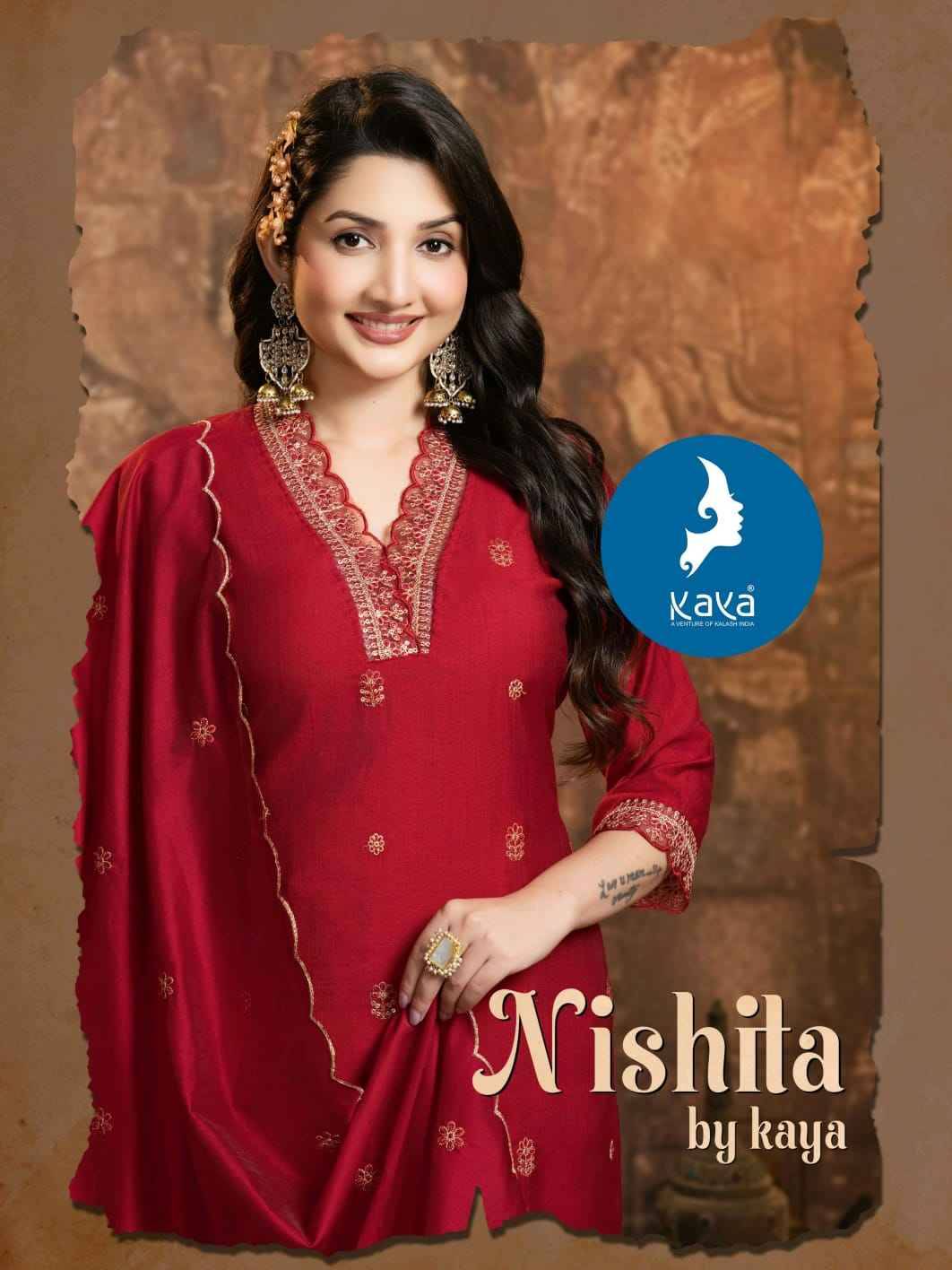 Nishita By Kaya 01 To 06 Series Designer Festive Suits Beautiful Stylish Fancy Colorful Party Wear & Occasional Wear Vertican Dresses At Wholesale Price