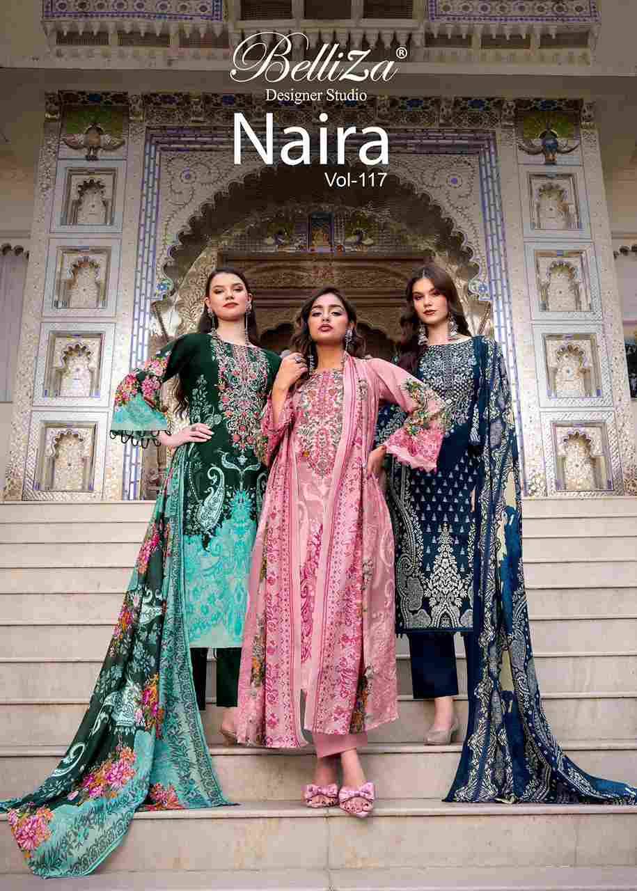 Naira Vol-117 By Belliza 900-001 To 900-008 Series Beautiful Festive Suits Stylish Fancy Colorful Casual Wear & Ethnic Wear Pure Cotton Print Dresses At Wholesale Price