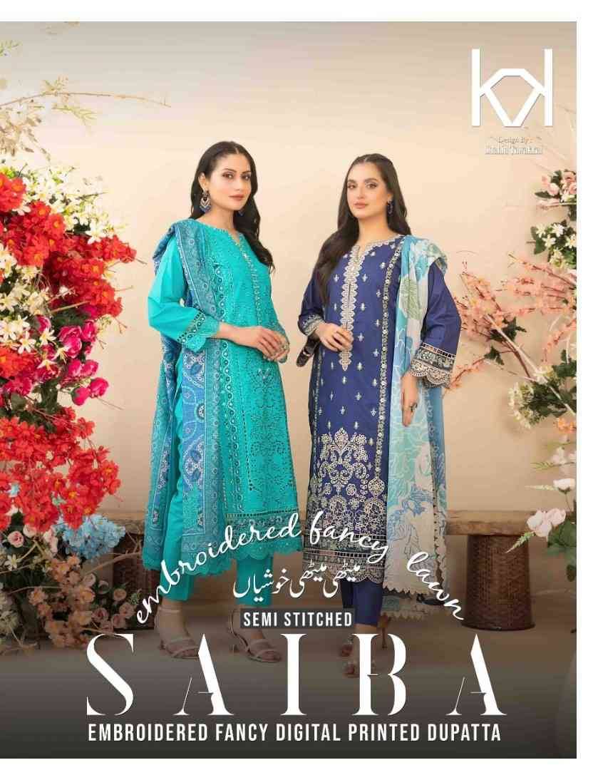 Original Pakistani Saiba By Tawakkal Fab 1151 To 1160 Series Beautiful Pakistani Suits Colorful Stylish Fancy Casual Wear & Ethnic Wear Lawn Dresses At Wholesale Price