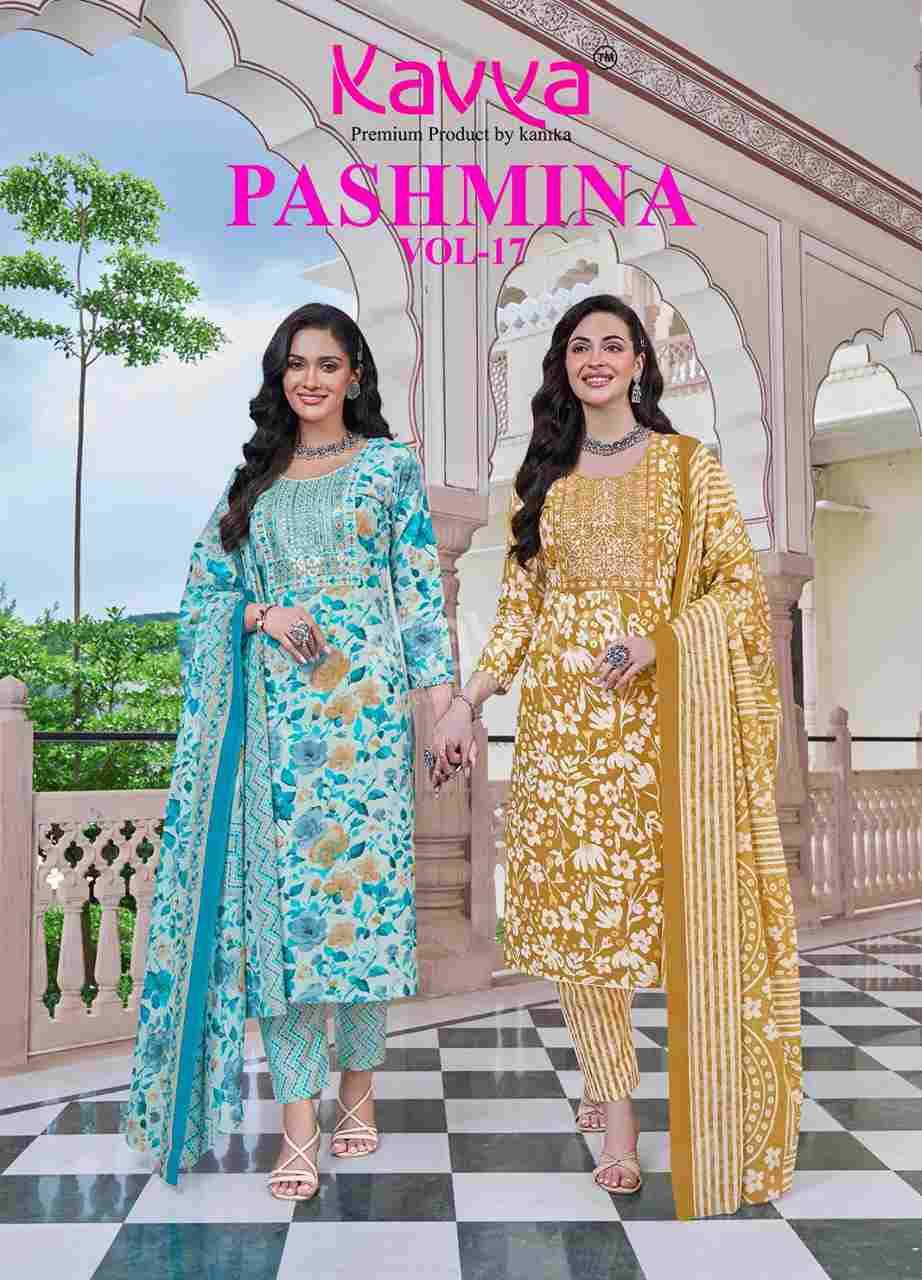 Pashmina Vol-17 By Kavya 17001 To 17010 Series Beautiful Stylish Festive Suits Fancy Colorful Casual Wear & Ethnic Wear & Ready To Wear Cotton Print Dresses At Wholesale Price