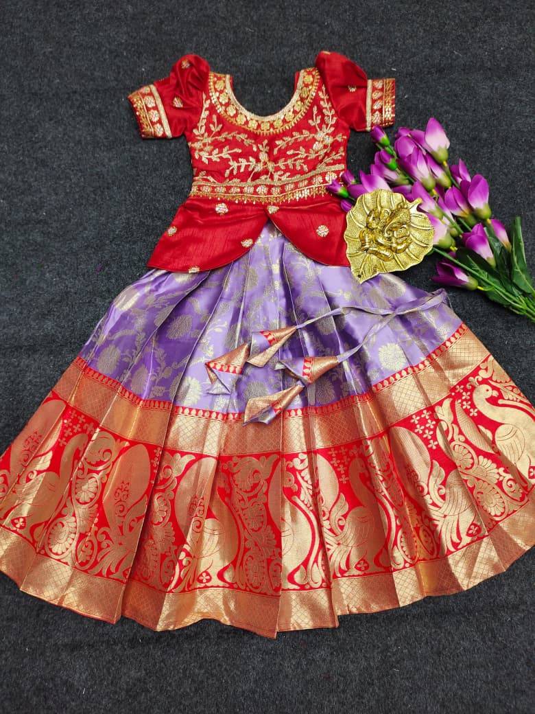 Pv-Kids Lehenga Vol-16 By Fashid Wholesale 01 TO 02 Series Designer Beautiful Collection Occasional Wear & Party Wear Lichi Silk Lehengas At Wholesale Price