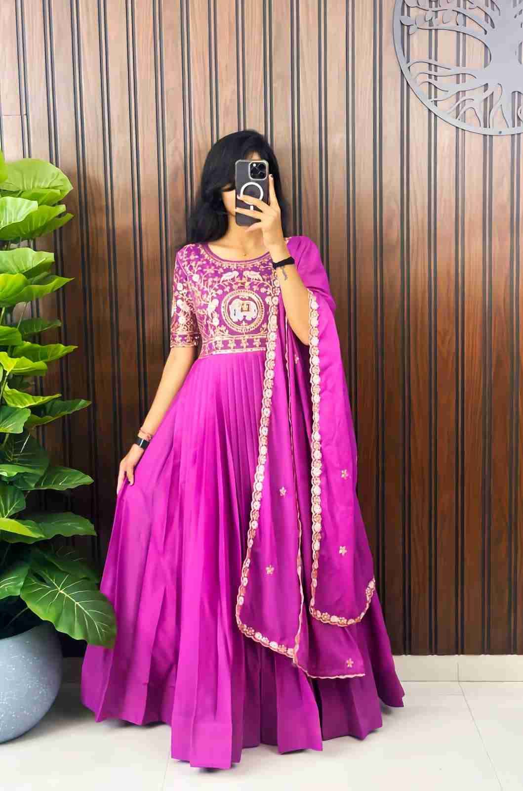 Pv-Gown Vol-5 By Fashid Wholesale 01 To 04 Series Designer Beautiful Collection Occasional Wear & Party Wear Pure Georgette Silk Gowns At Wholesale Price
