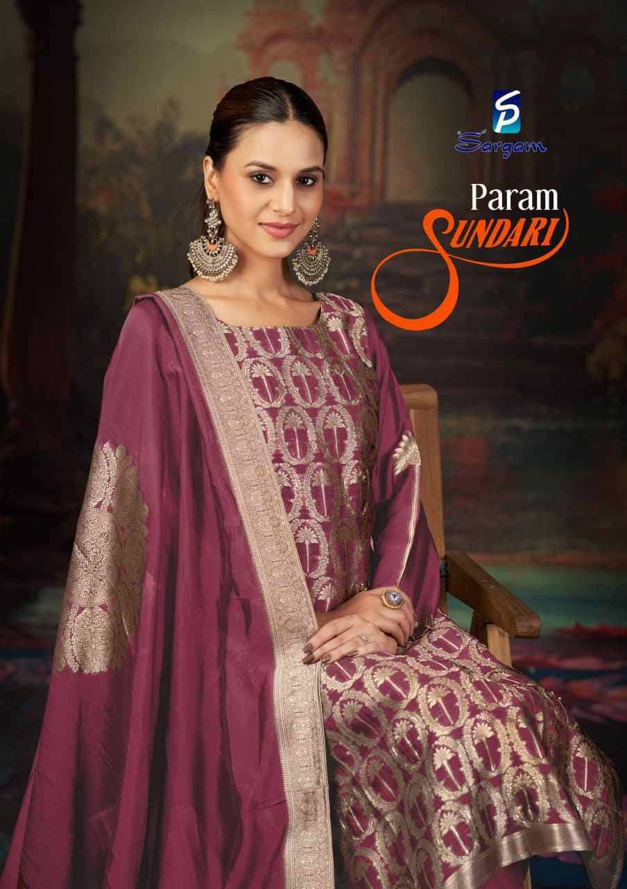 Param Sundari By Sargam Prints 2722-A To 2722-D Series Beautiful Festive Suits Stylish Fancy Colorful Casual Wear & Ethnic Wear Pure Viscose Silk Print Dresses At Wholesale Price