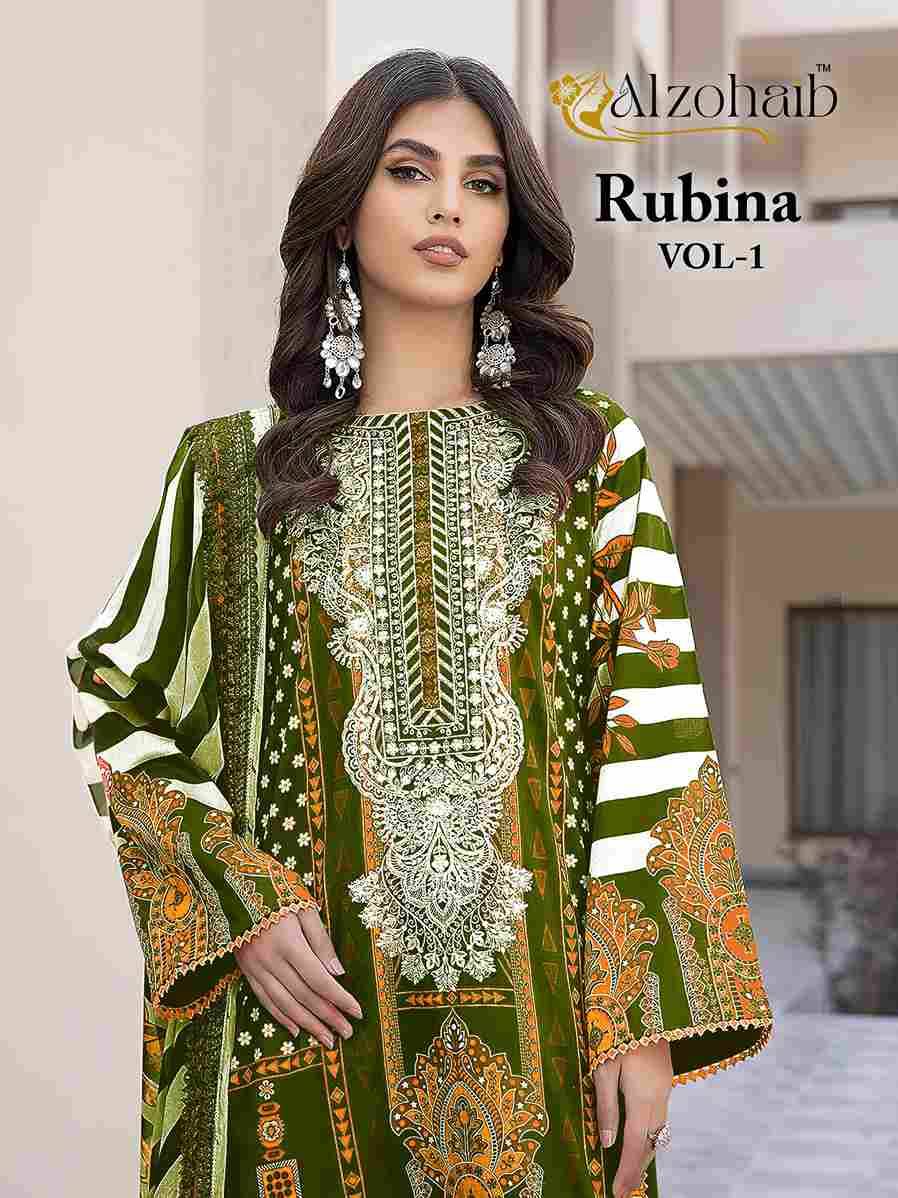 Rubina Vol-1 By Alzohaib 1220 To 1220-D Series Beautiful Pakistani Suits Stylish Fancy Colorful Party Wear & Occasional Wear Pure Cotton Print Dresses At Wholesale Price