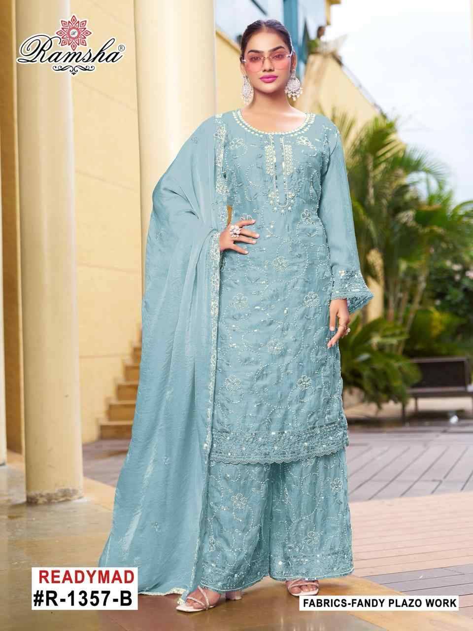 Ramsha 1357 Colours By Ramsha 1357-A To 1357-D Series Designer Pakistani Suits Beautiful Fancy Colorful Stylish Party Wear & Occasional Wear Fandy Embroidered Dresses At Wholesale Price