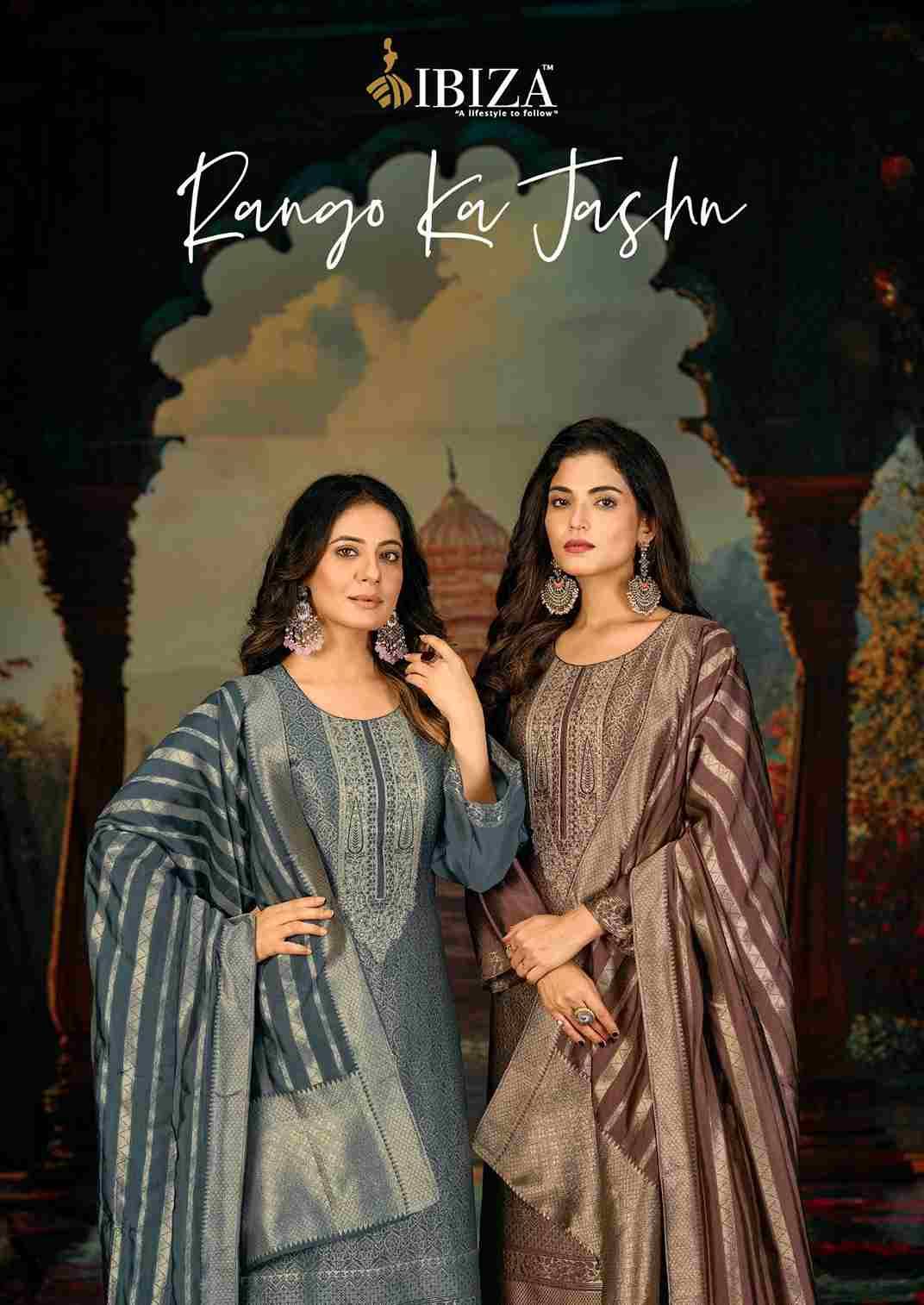 Rango Ka Jashn By Ibiza 2561 To 2564 Series Designer Festive Suits Beautiful Fancy Stylish Colorful Party Wear & Occasional Wear Pure Silk Jacquard Dresses At Wholesale Price