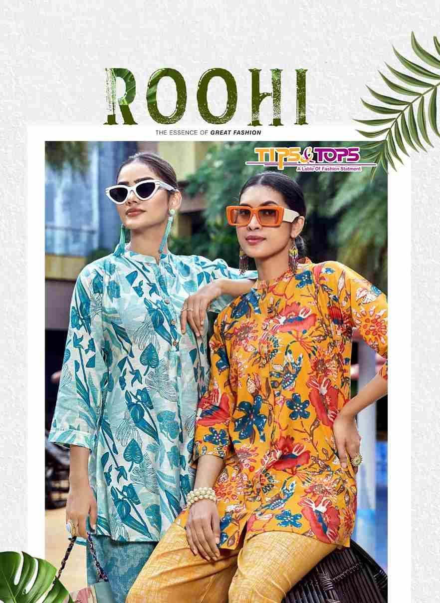 Roohi By Tips And Tops 1001 To 1006 Series Designer Stylish Fancy Colorful Beautiful Party Wear & Ethnic Wear Collection Vetican Co-Ord At Wholesale Price