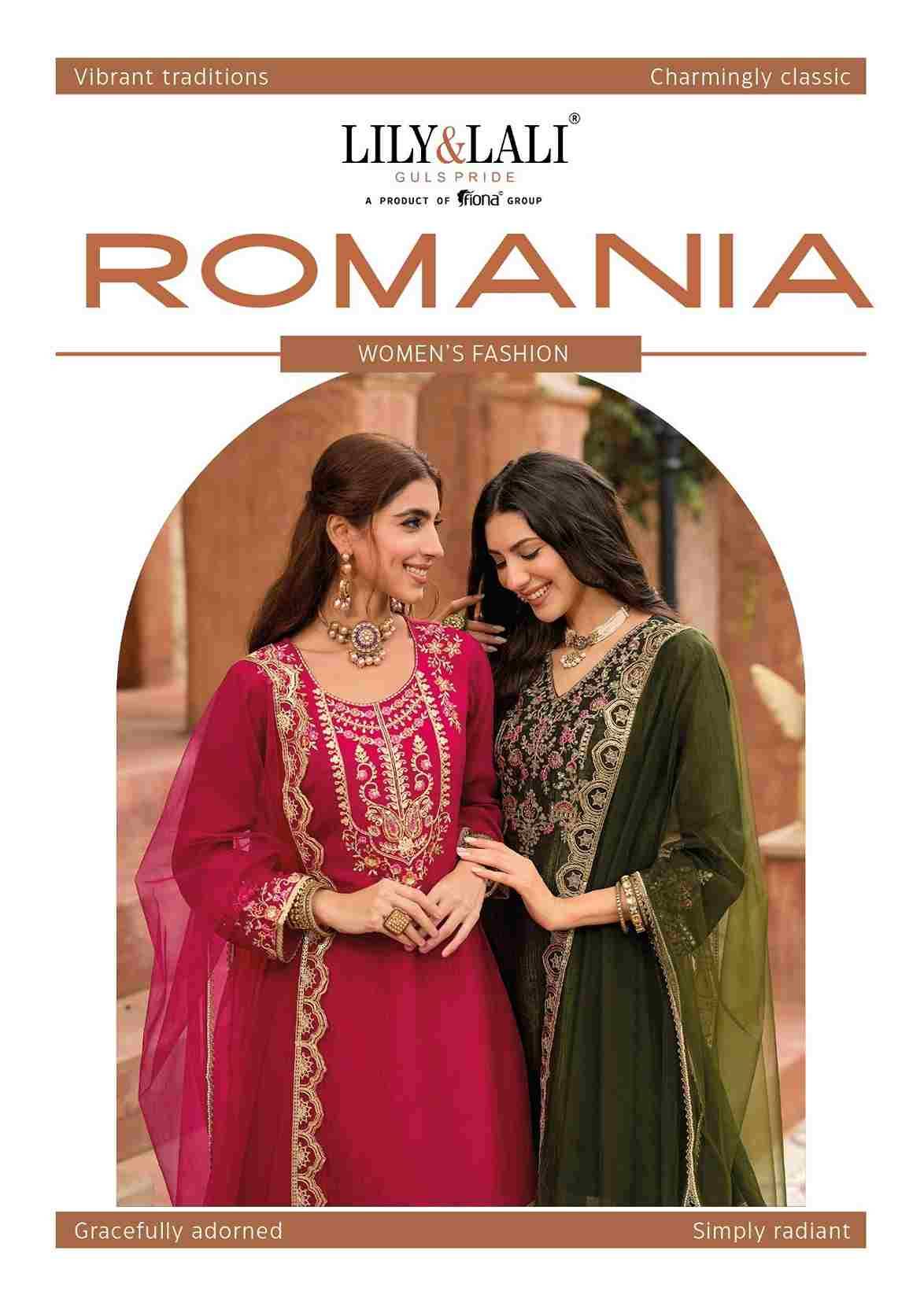 Romania By Lily And Lali 28401 To 28404 Series Beautiful Festive Suits Colorful Stylish Fancy Casual Wear & Ethnic Wear Silk Embroidery Dresses At Wholesale Price
