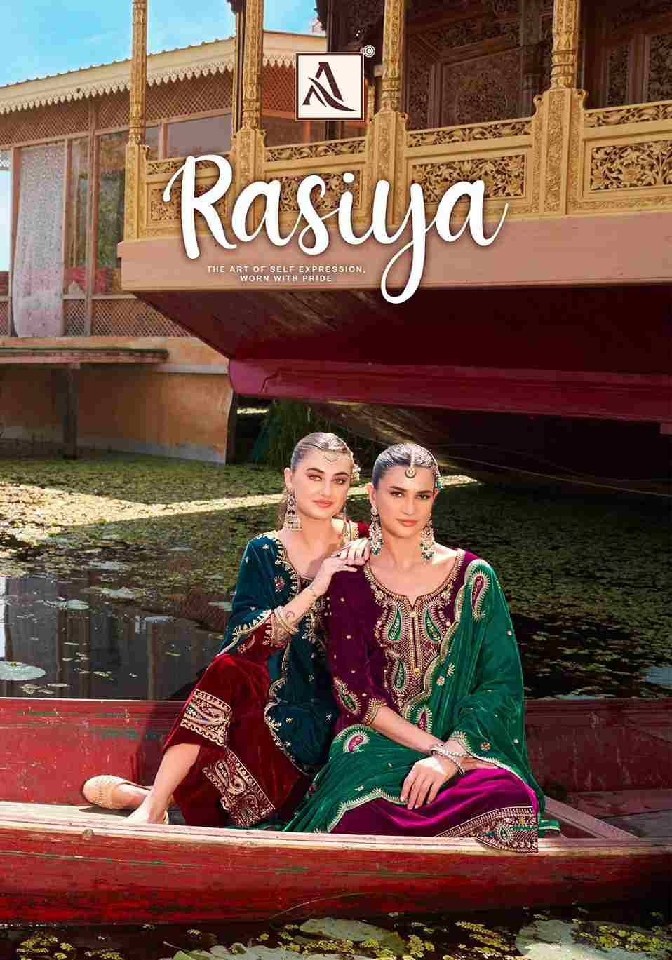 Rasiya By Alok Suit 1675-001 To 1675-004 Series Beautiful Festive Suits Colorful Stylish Fancy Casual Wear & Ethnic Wear Pure Velvet Dresses At Wholesale Price