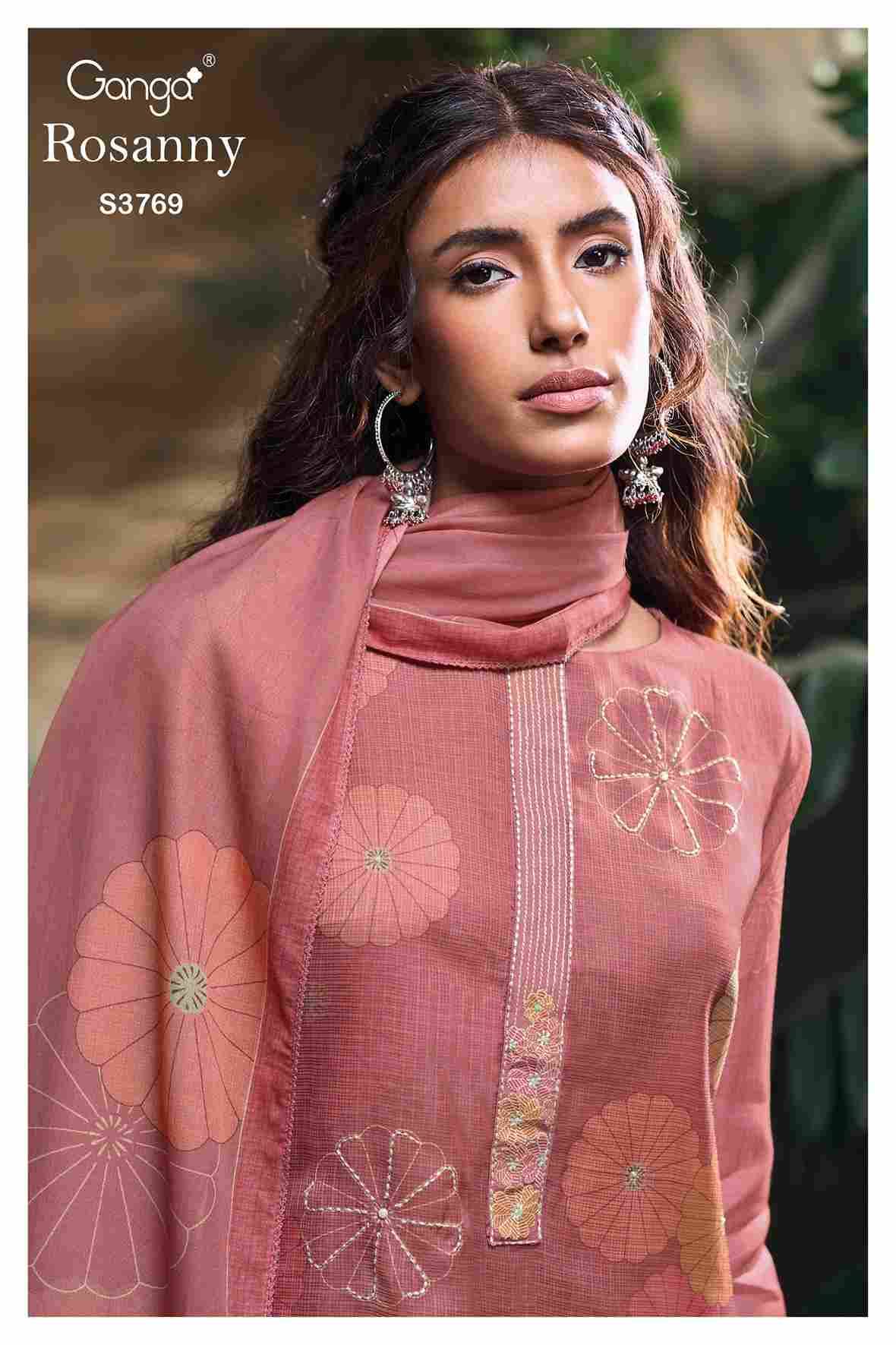 Rosanny-3769 By Ganga Fashion 3769-A To 3769-D Series Beautiful Festive Suits Colorful Stylish Fancy Casual Wear & Ethnic Wear Pure Pashmina Dresses At Wholesale Price