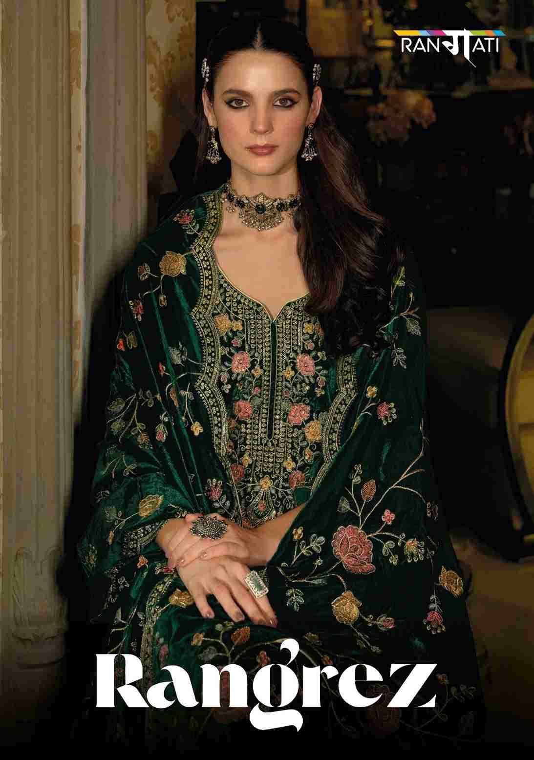 Rangrez By Rangati 01 To 04 Series Designer Festive Suits Beautiful Fancy Colorful Stylish Party Wear & Occasional Wear Velvet Dresses At Wholesale Price