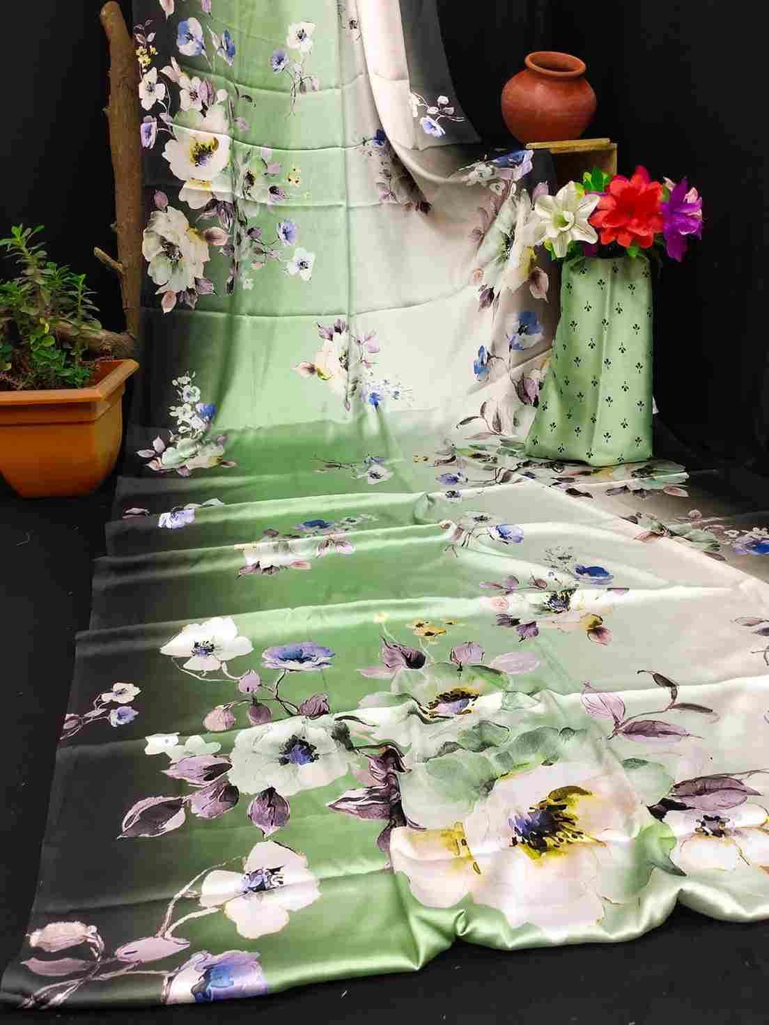 Srr-111 By Fashid Wholesale 01 To 16 Series Indian Traditional Wear Collection Beautiful Stylish Fancy Colorful Party Wear & Occasional Wear Japan Crepe Digital Print Sarees At Wholesale Price