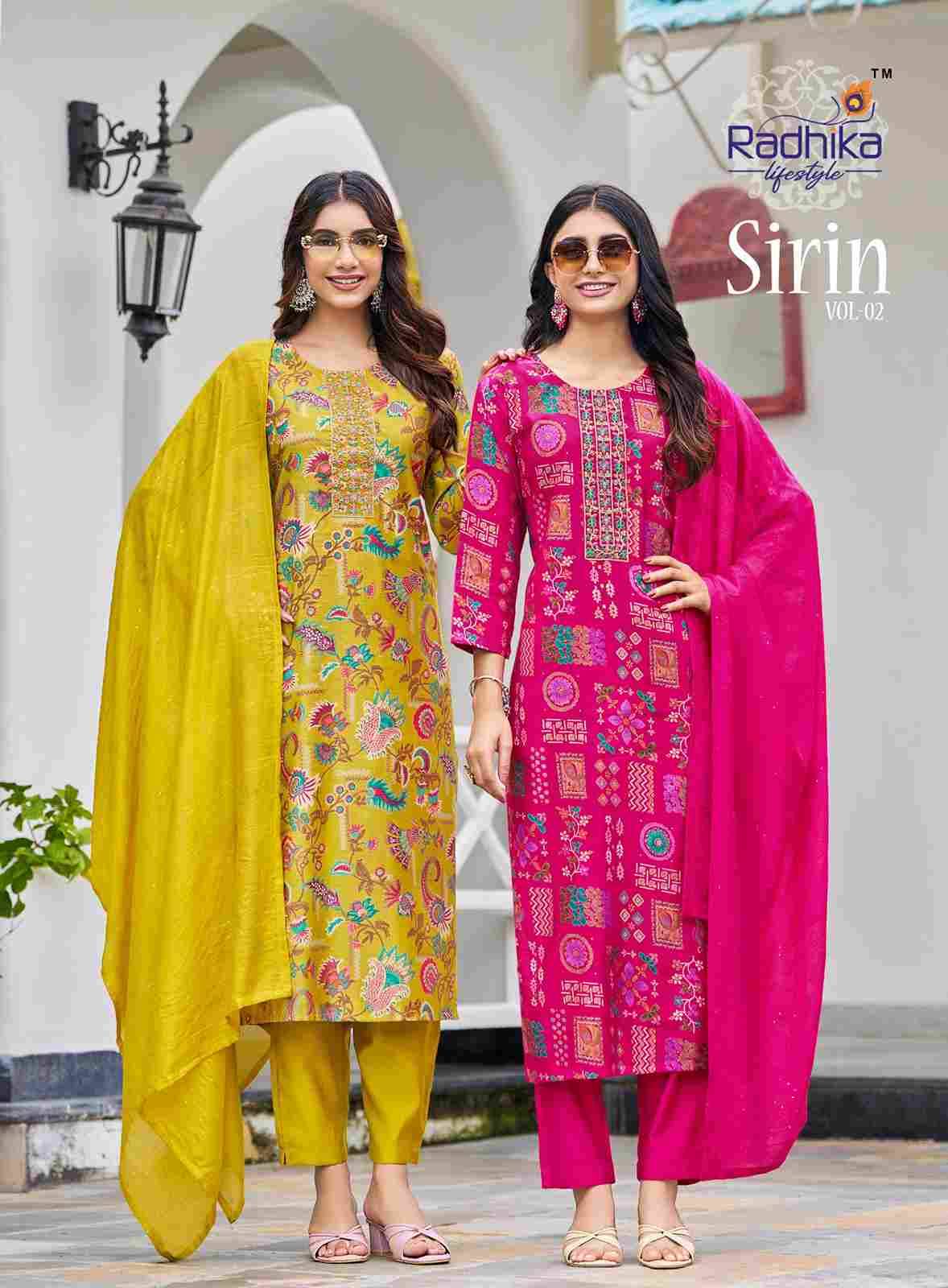 Sirini Vol-2 By Radhika Lifestyle 2001 To 2008 Series Beautiful Festive Suits Colorful Stylish Fancy Casual Wear & Ethnic Wear Vertican Dresses At Wholesale Price
