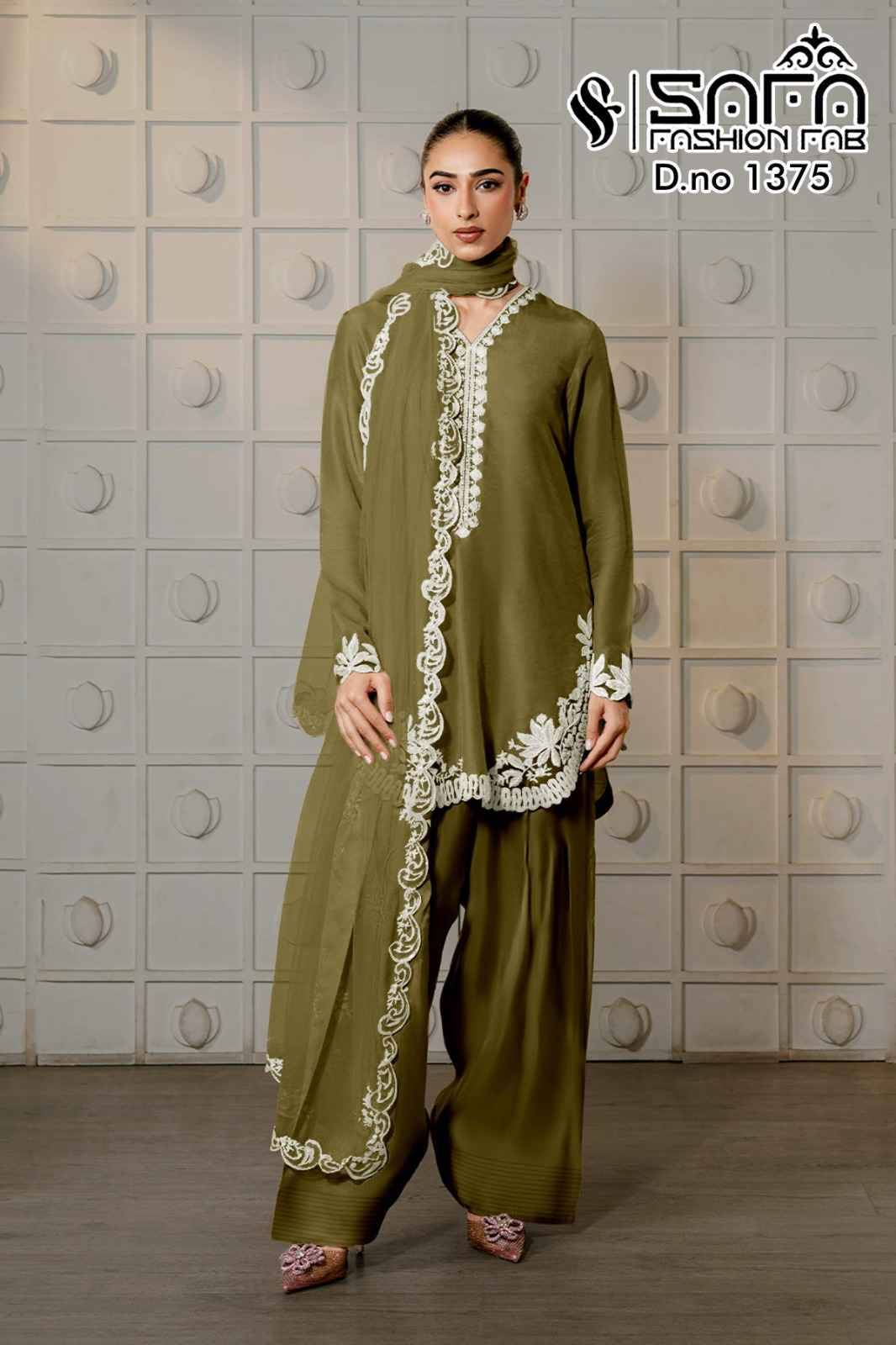 Safa 1375 Colours By Safa Fashion 1375-A To 1375-C Series Designer Stylish Fancy Colorful Beautiful Party Wear & Ethnic Wear Collection Viscose Dresses At Wholesale Price