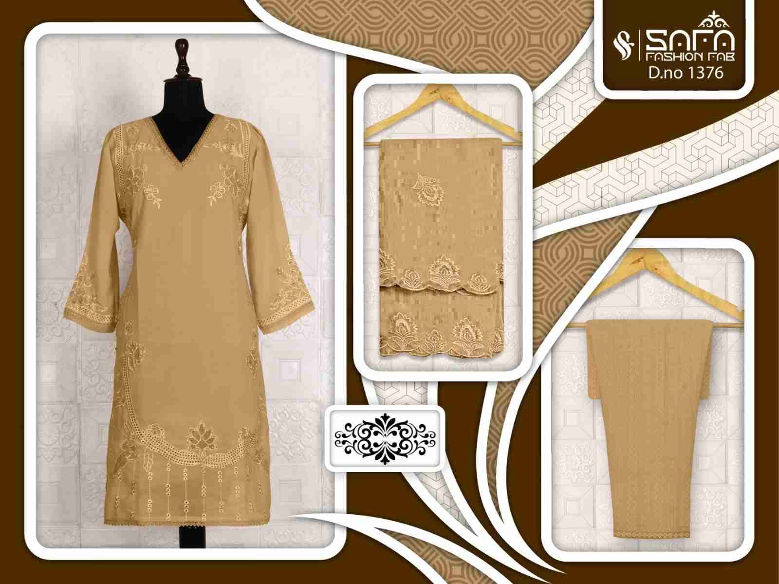 Safa 1376 Colours By Safa Fashion 1376-A To 1376-D Series Designer Stylish Fancy Colorful Beautiful Party Wear & Ethnic Wear Collection Georgette Dresses At Wholesale Price