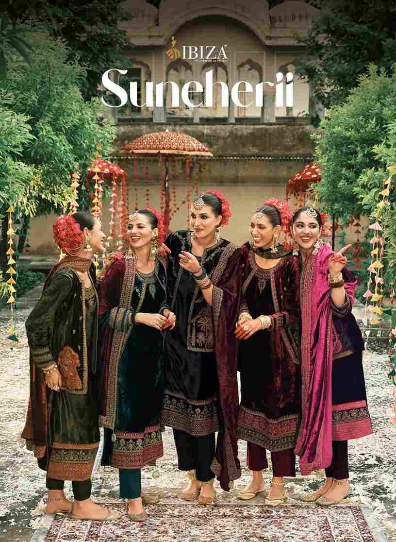 Suneherii By Ibiza 11531 To 11536 Series Designer Festive Suits Beautiful Fancy Stylish Colorful Party Wear & Occasional Wear Pure Viscose Velvet Dresses At Wholesale Price