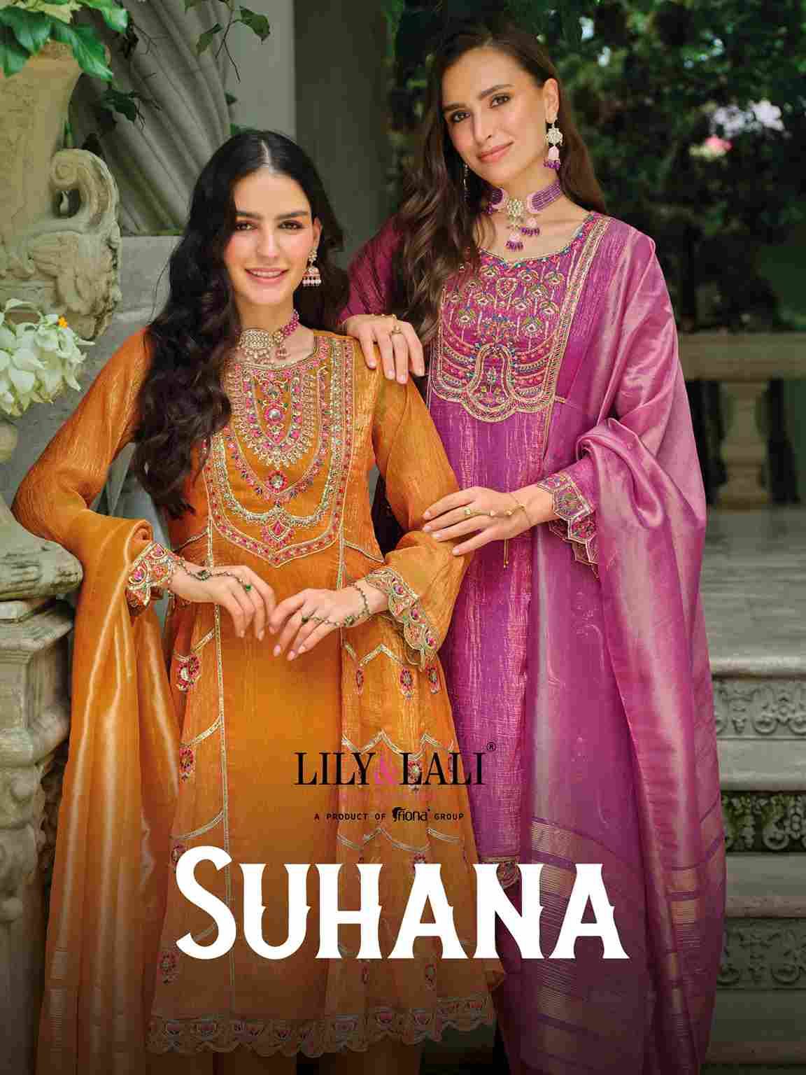 Suhana By Lily And Lali 27621 To 27624 Series Beautiful Festive Suits Colorful Stylish Fancy Casual Wear & Ethnic Wear Simmer Silk Embroidery Dresses At Wholesale Price