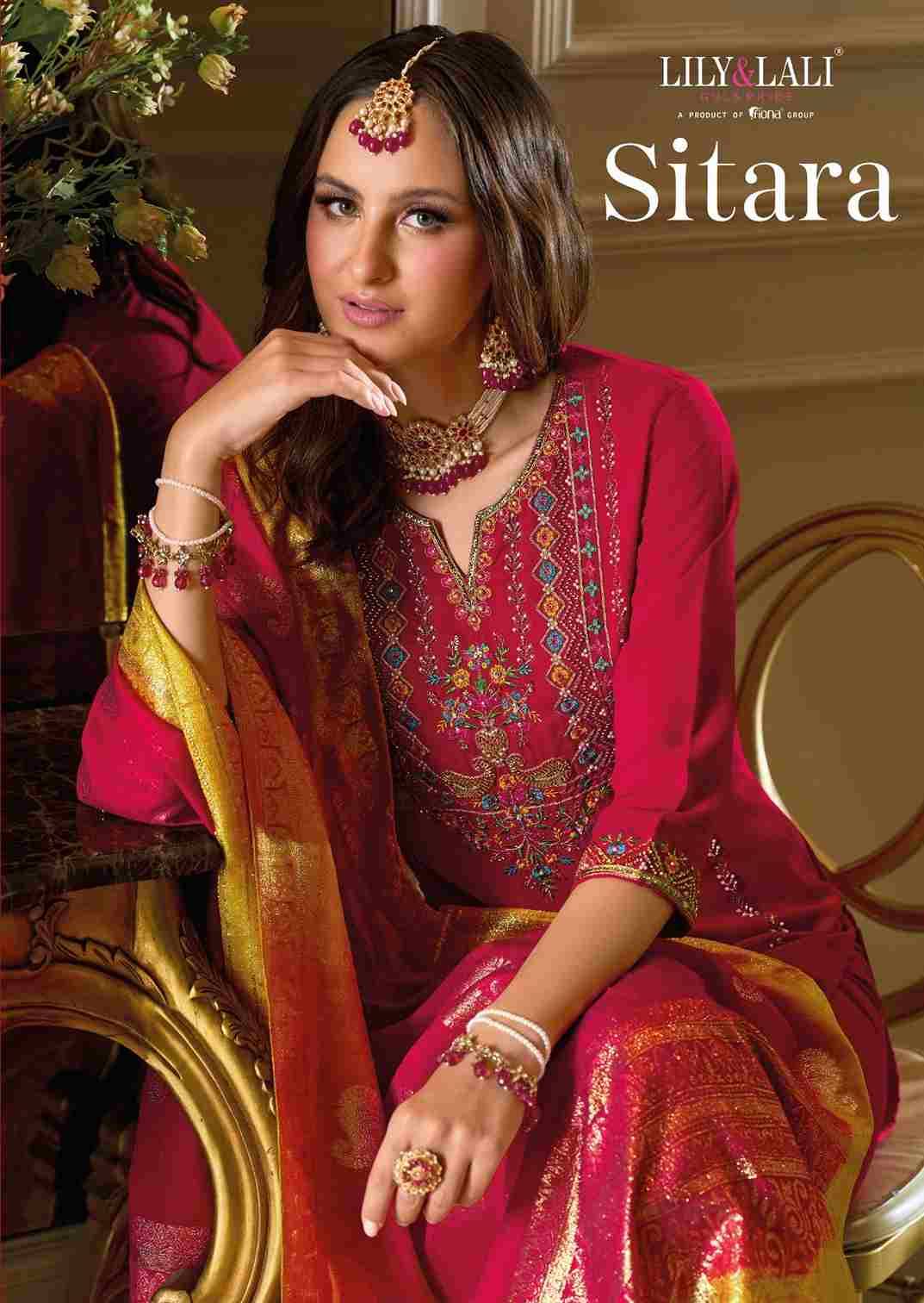 Sitara By Lily And Lali 29201 To 29204 Series Beautiful Festive Suits Colorful Stylish Fancy Casual Wear & Ethnic Wear Viscose Silk Embroidery Dresses At Wholesale Price