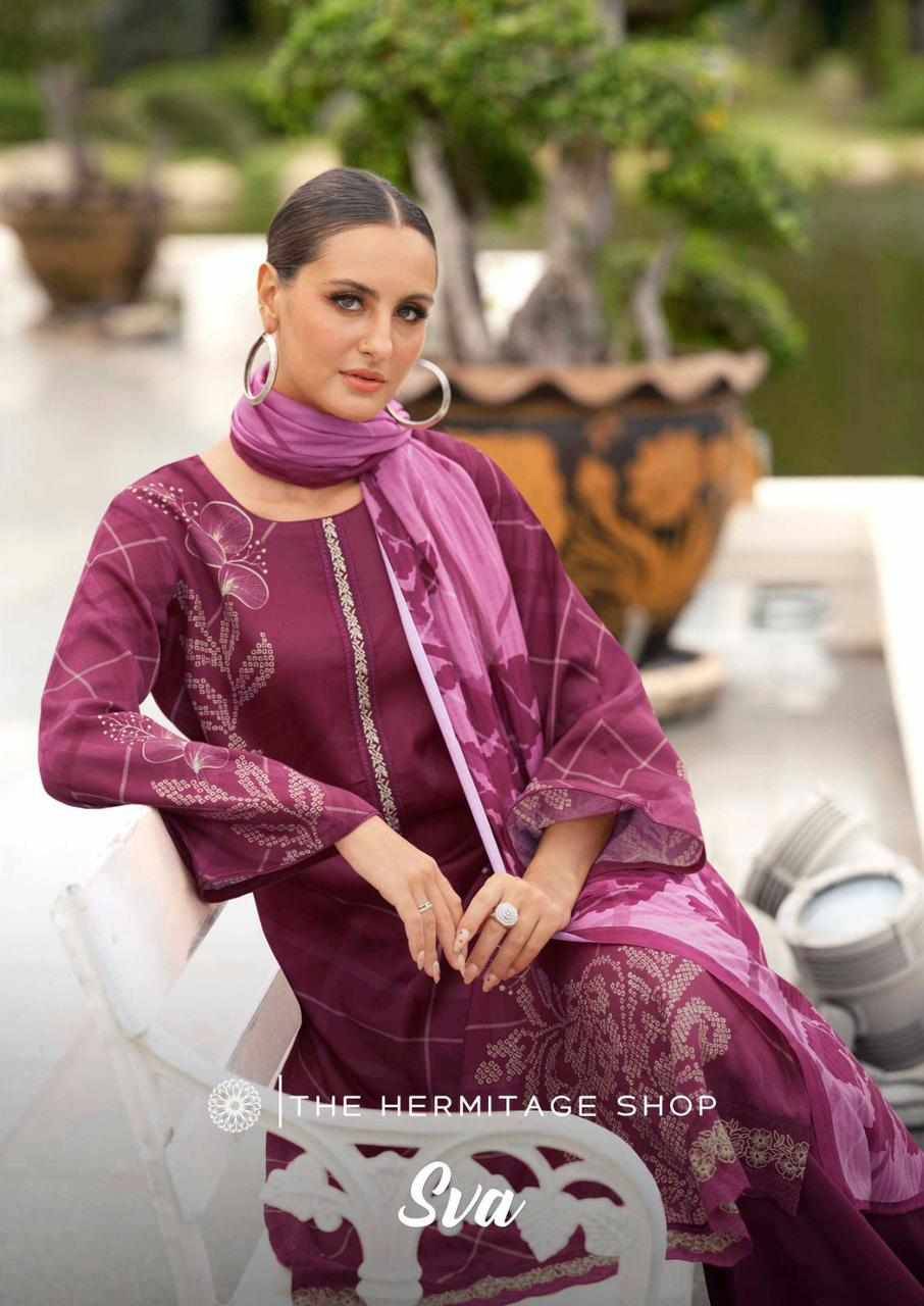 Sva By The Hermitage Shop 01 To 06 Series Beautiful Festive Suits Colorful Stylish Fancy Casual Wear & Ethnic Wear Pure Viscose Lawn Dresses At Wholesale Price