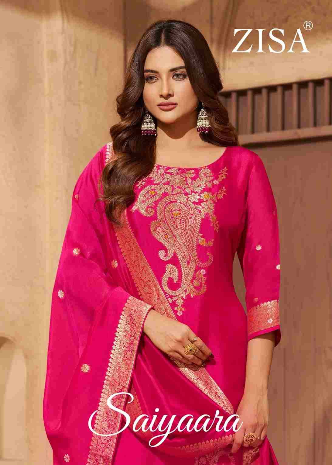 Saiyaara By Zisa 15501 To 15504 Series Beautiful Festive Suits Stylish Fancy Colorful Casual Wear & Ethnic Wear Pure Tabby Silk Dresses At Wholesale Price