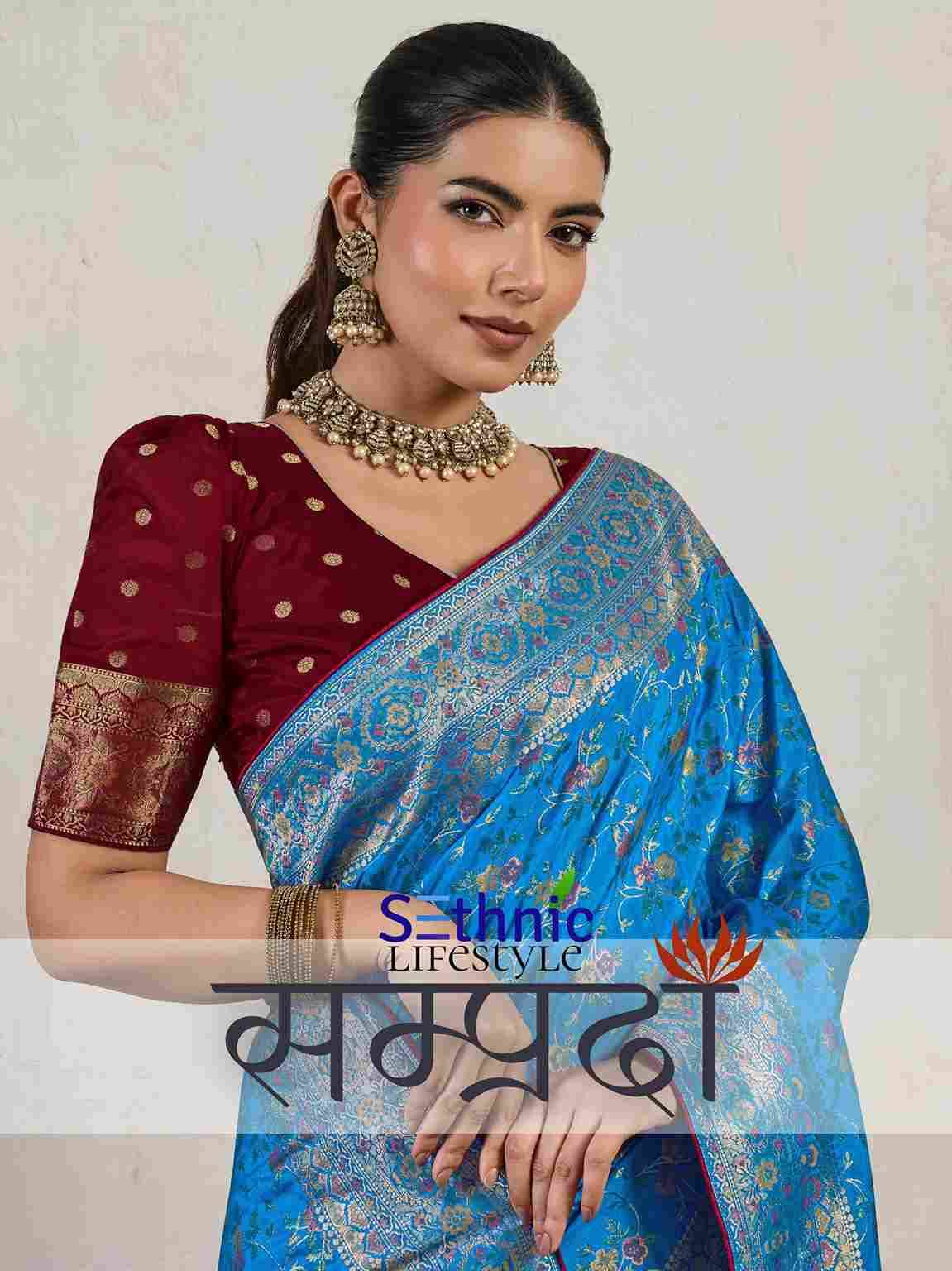 Samprada By Sethnic 106001 To 106004 Series Indian Traditional Wear Collection Beautiful Stylish Fancy Colorful Party Wear & Occasional Wear Soft Silk Sarees At Wholesale Price