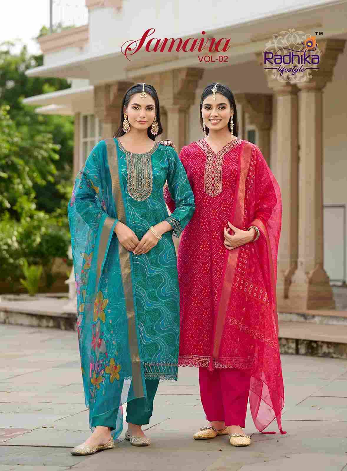 Samaira Vol-2 By Radhika Lifestyle 2001 To 2006 Series Beautiful Festive Suits Colorful Stylish Fancy Casual Wear & Ethnic Wear Fancy Print Dresses At Wholesale Price