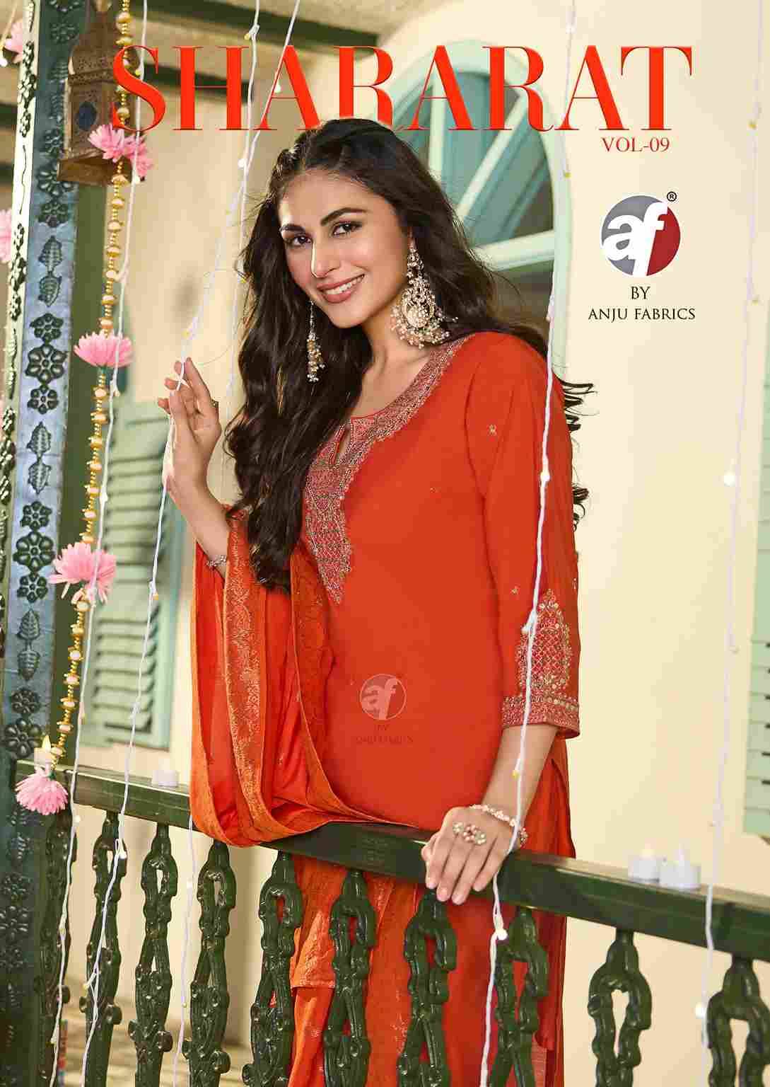 Shararat Vol-9 By Anju Fabrics 4281 To 4285 Series Beautiful Festive Suits Colorful Stylish Fancy Casual Wear & Ethnic Wear Modal Silk Dresses At Wholesale Price