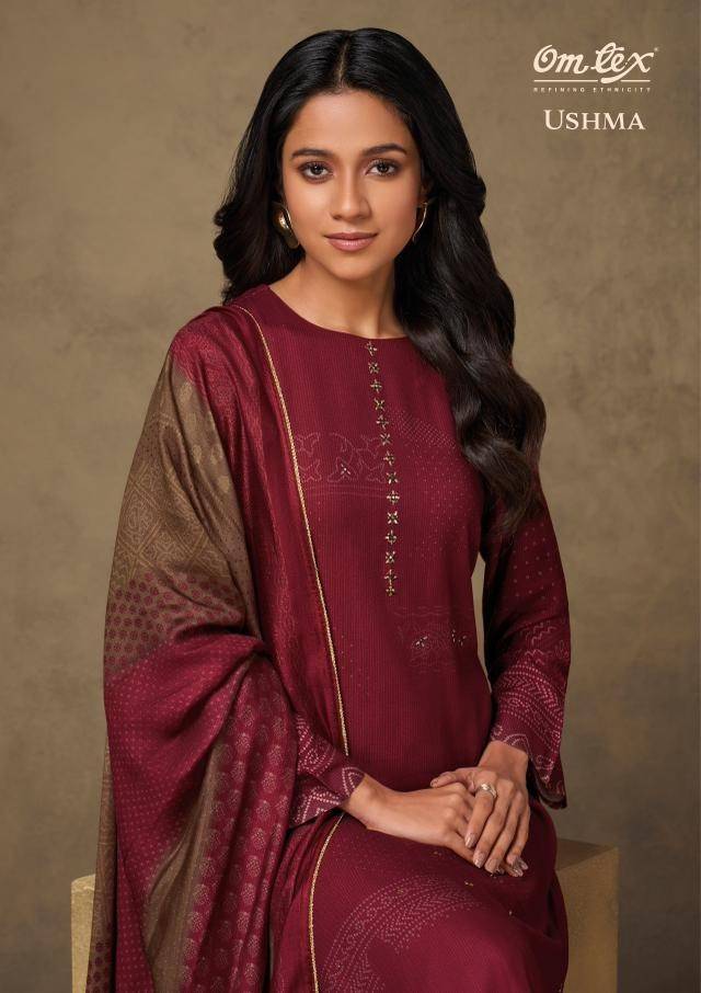 Ushma By Om Tex 8531-A To 8531-D Series Beautiful Festive Suits Colorful Stylish Fancy Casual Wear & Ethnic Wear Pure Pashmina Dresses At Wholesale Price