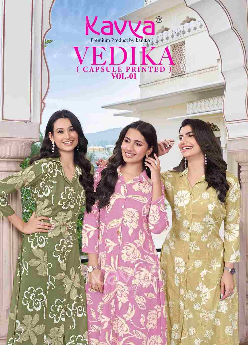 Vedika Vol-1 By Kavya 1001 To 1010 Series Designer Stylish Fancy Colorful Beautiful Party Wear & Ethnic Wear Collection Capsule Co-Ords Set At Wholesale Price
