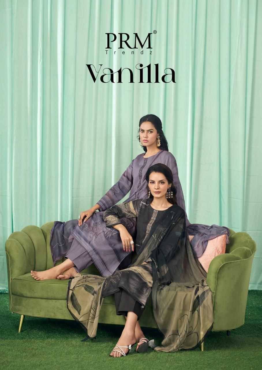Vanilla By PRM Trendz 12101 To 12106 Series Beautiful Festive Suits Colorful Stylish Fancy Casual Wear & Ethnic Wear Cotton Linen Dresses At Wholesale Price
